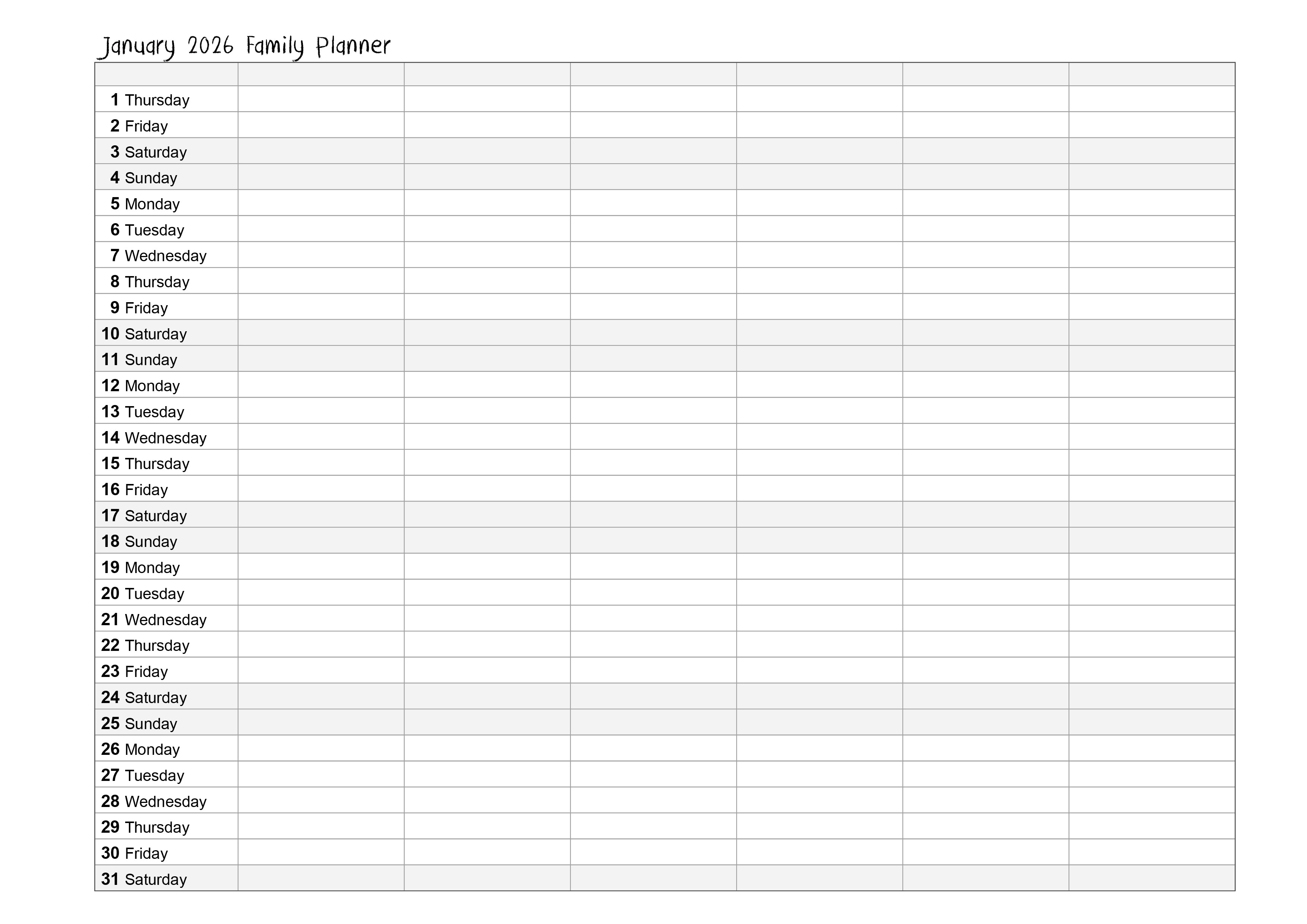 NEW 2026 Fairy Monthly Planner
