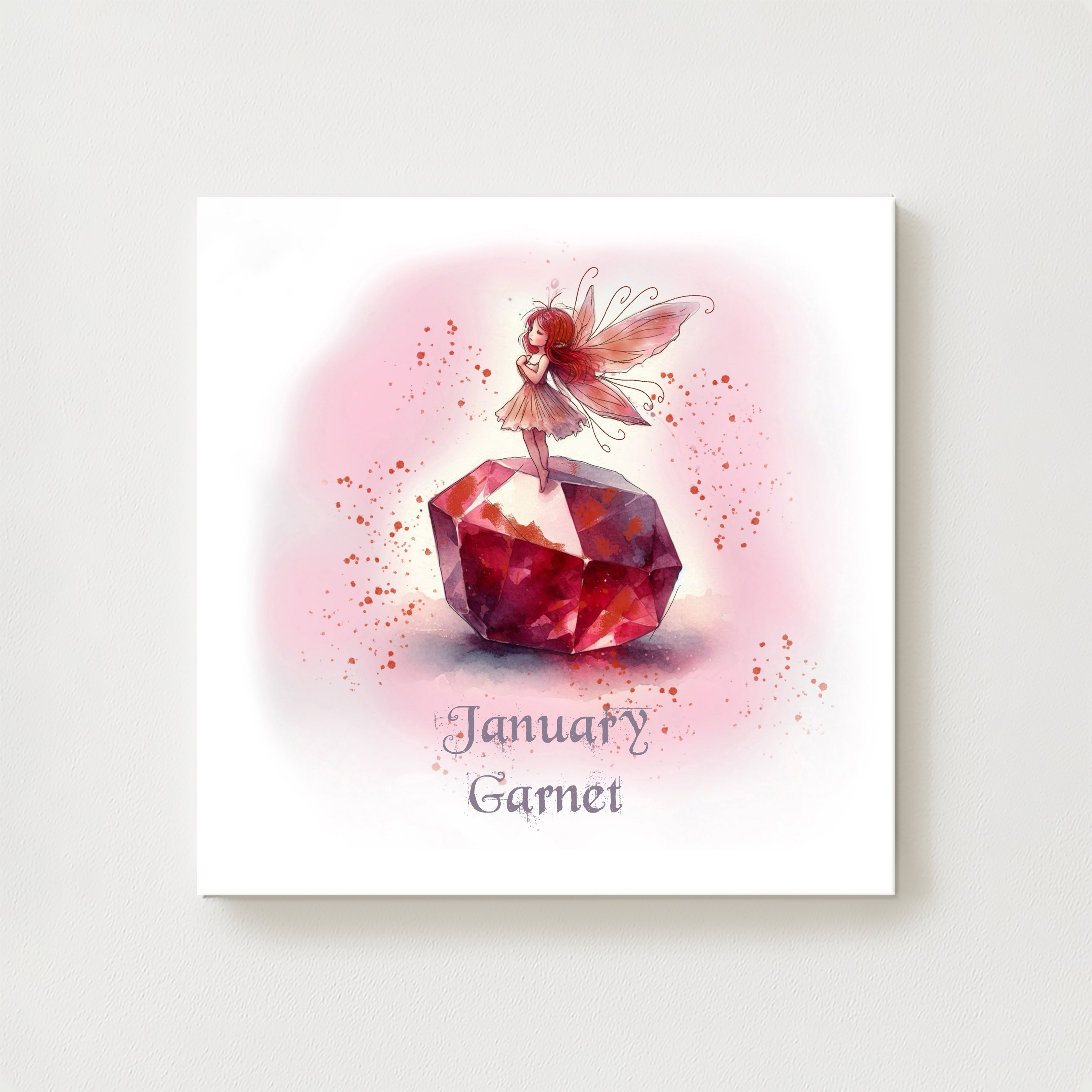 Little Gems January Garnet Canvas