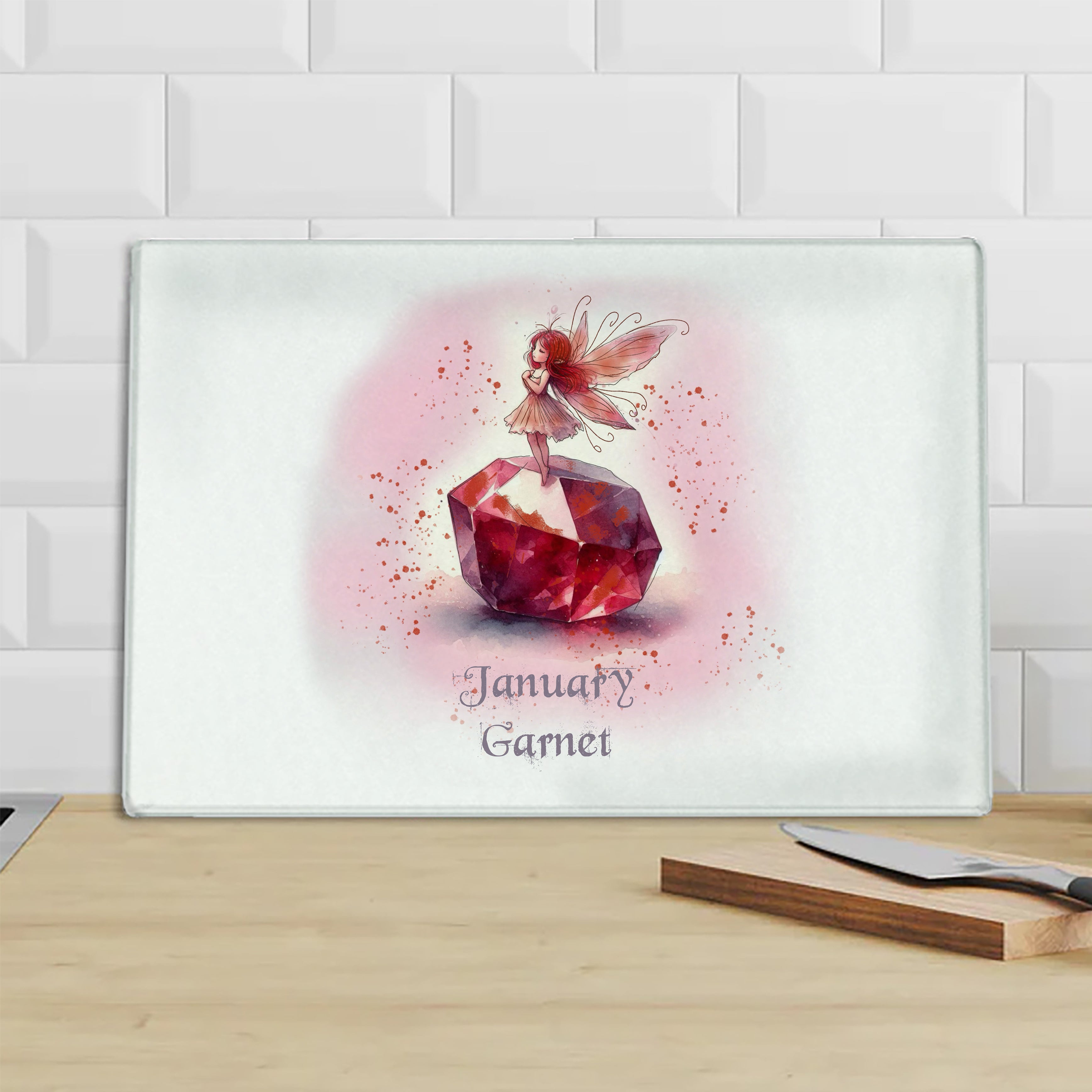 Little Gems January Garnet Chopping Board