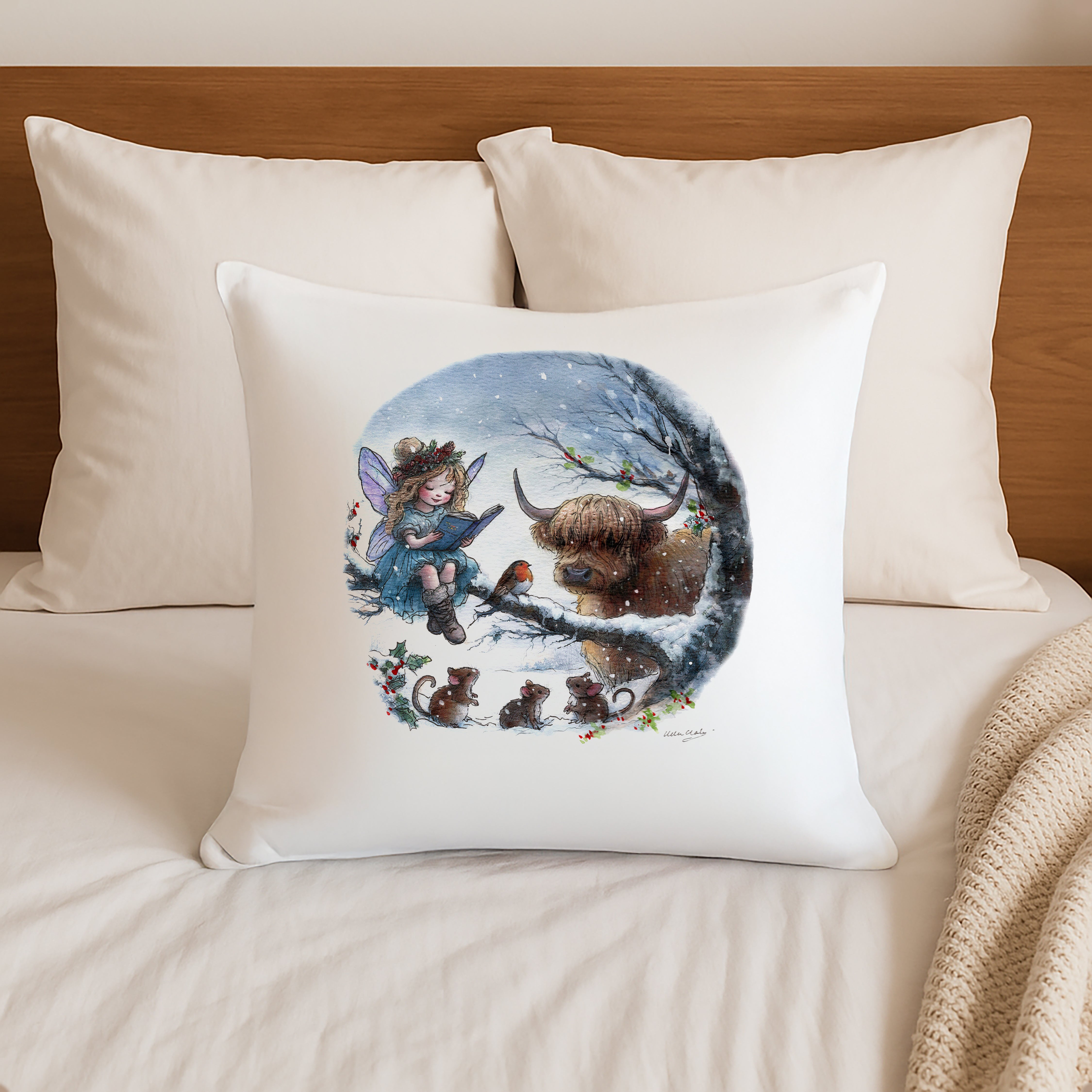 A Fairys Winter Cushion