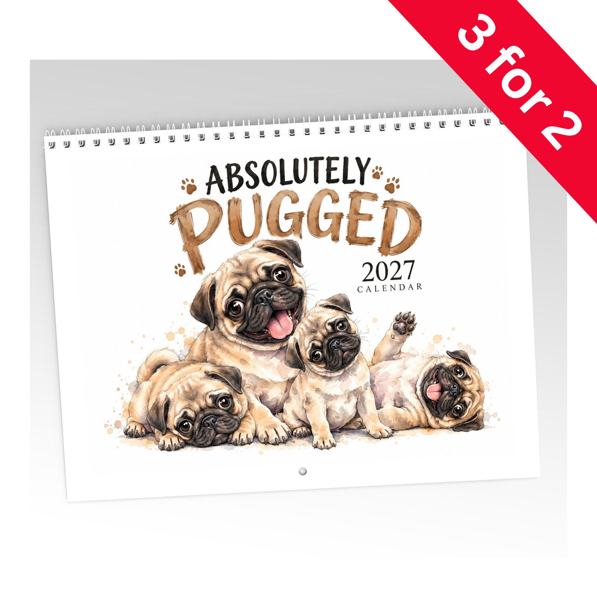 Absolutely Pugged Calendar Limited Release