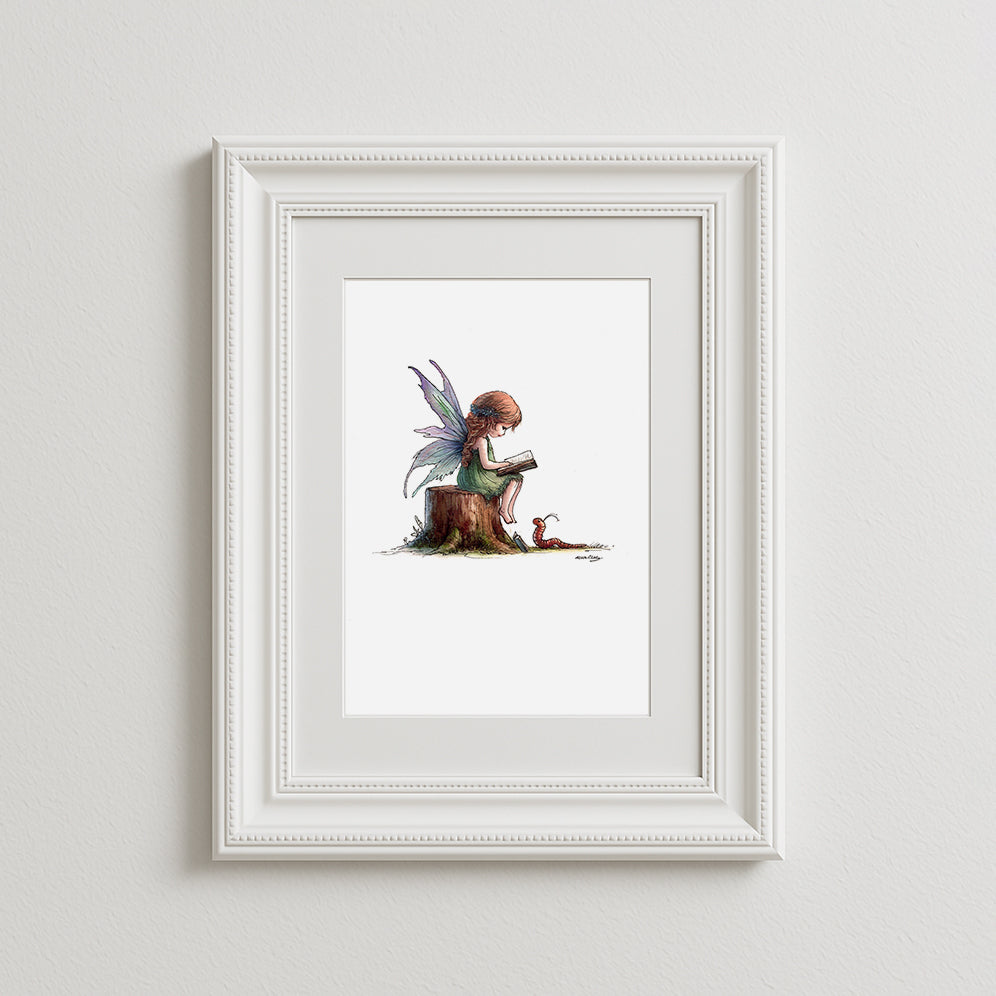 Book Worm Art Print