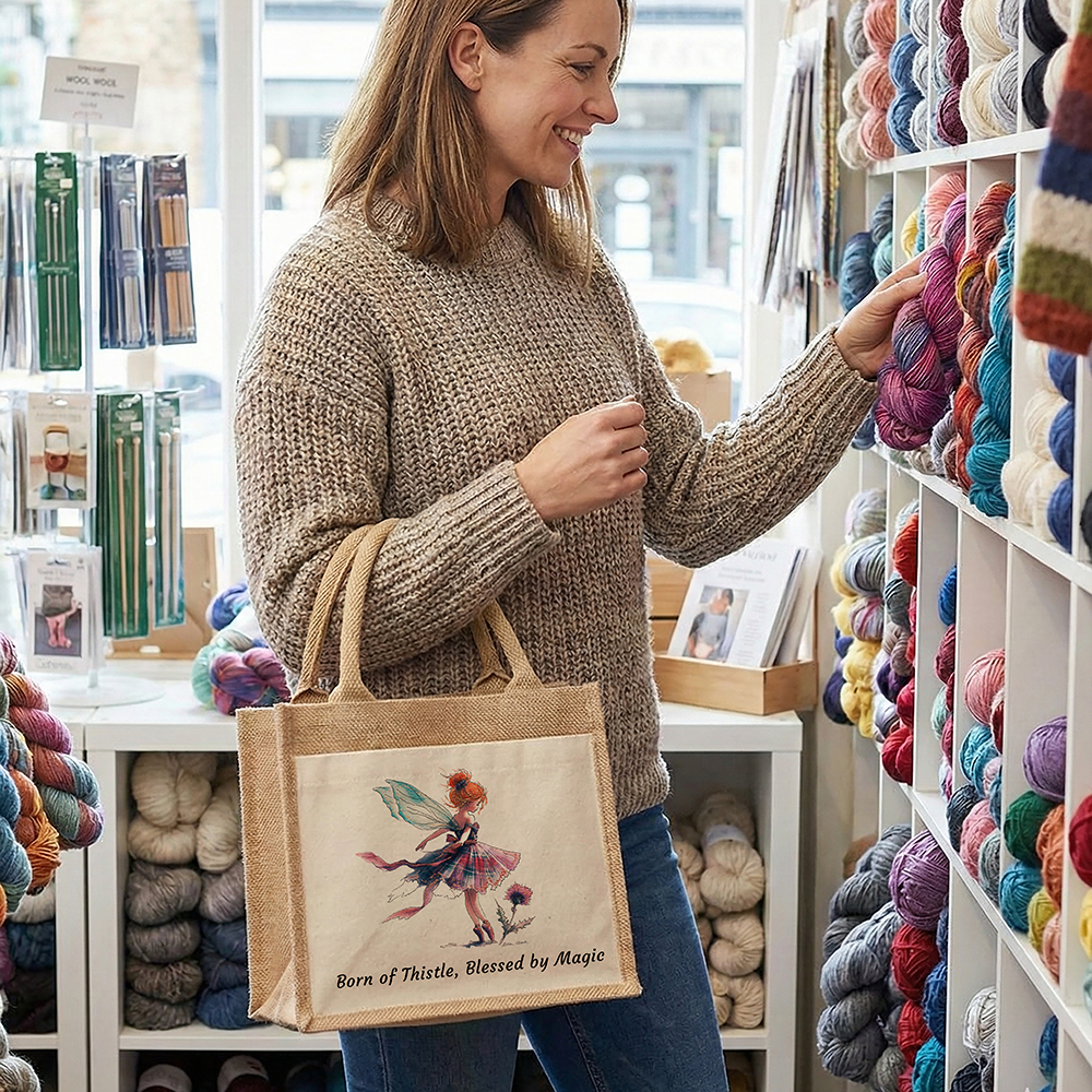 Born of Thistle, Blessed by Magic Small Tote Bag