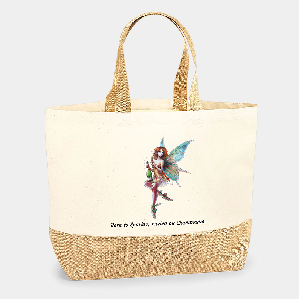 Born to Sparkle, Fuelled by Champagne Tote Bag