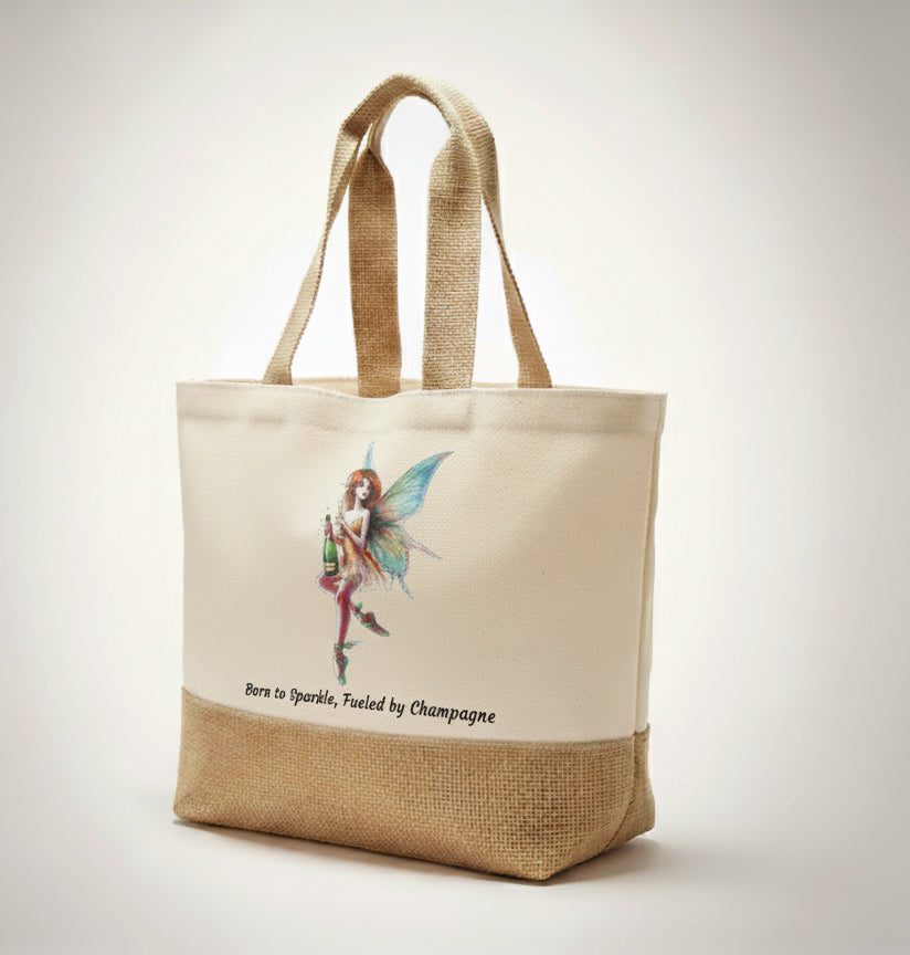 Born to Sparkle, Fuelled by Champagne Tote Bag