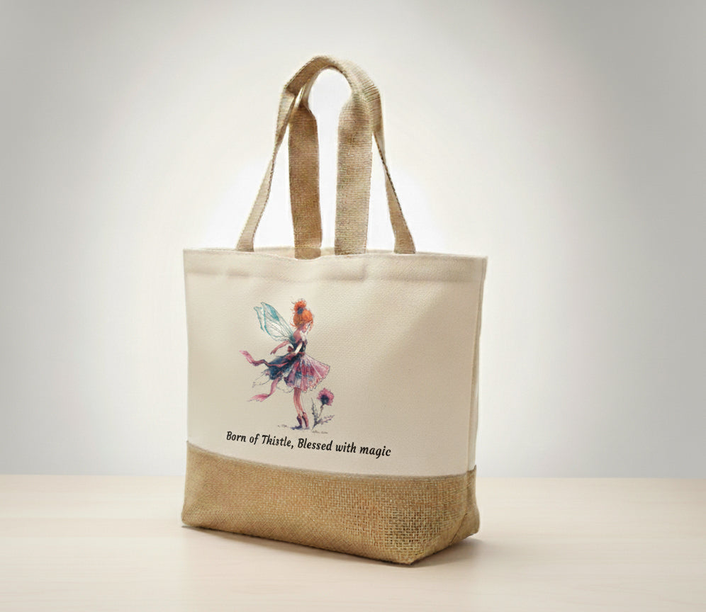 Born of thistle, blessed by magic Tote Bag