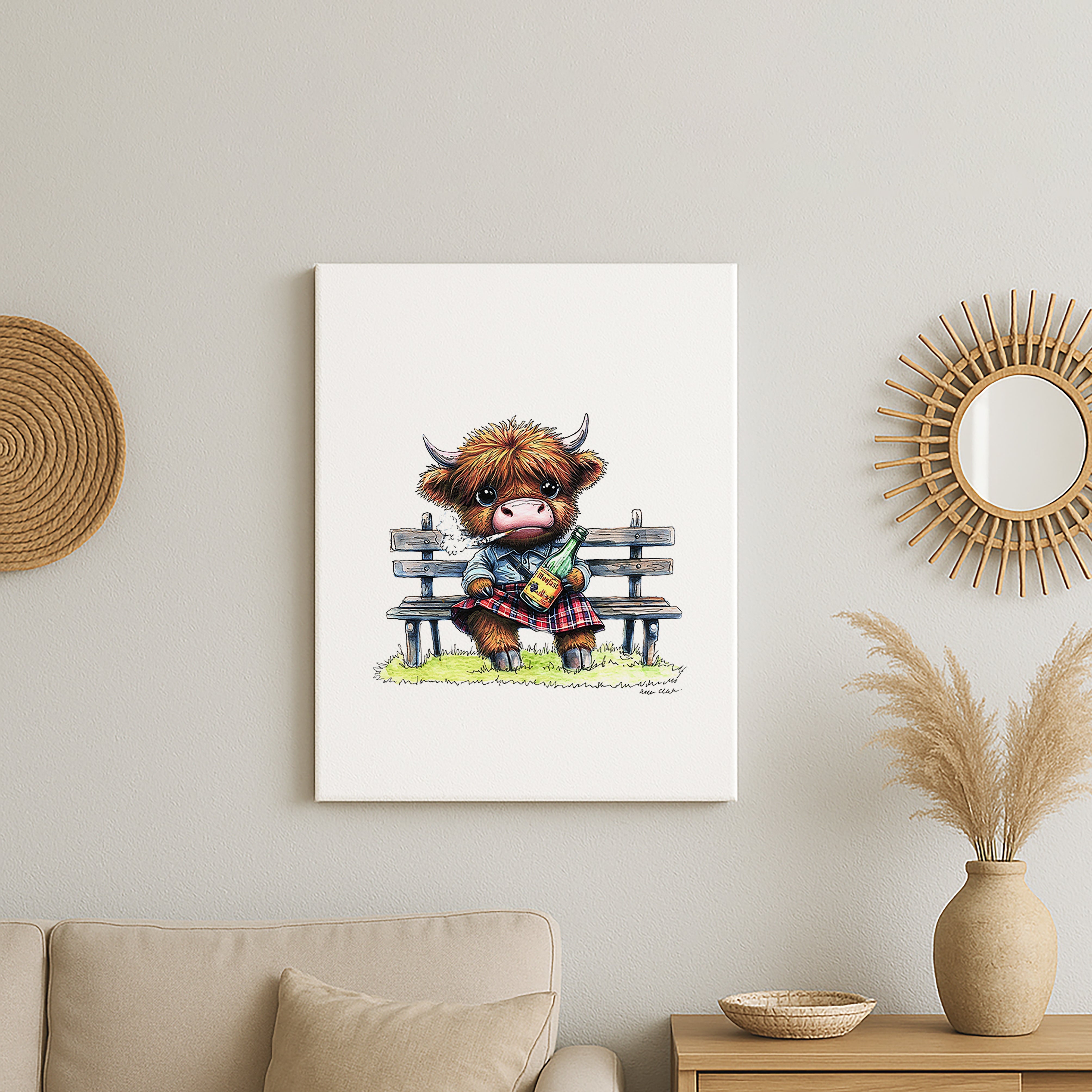 Bukky Moo Canvas