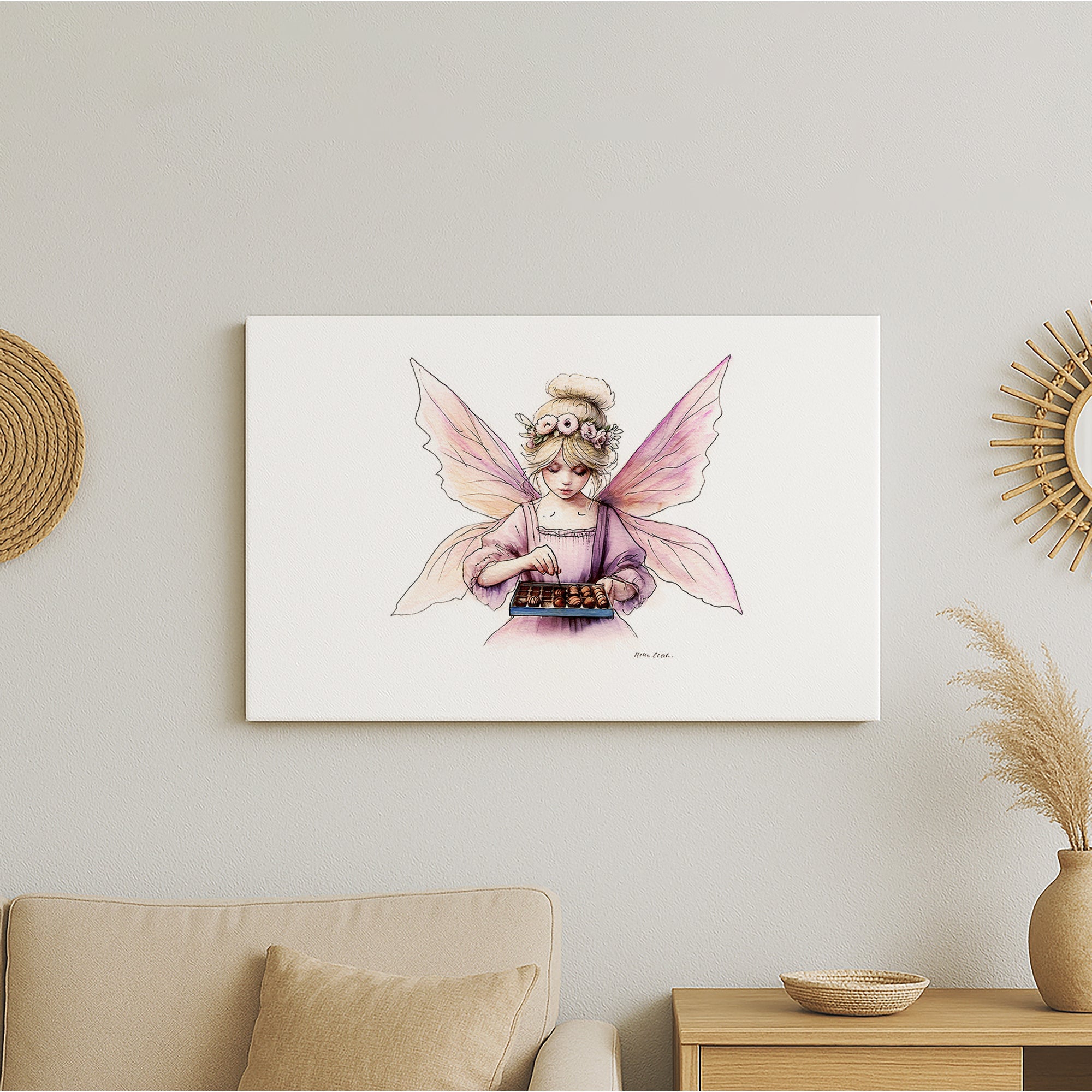 Crafting Chocolate Maker Fairy Canvas