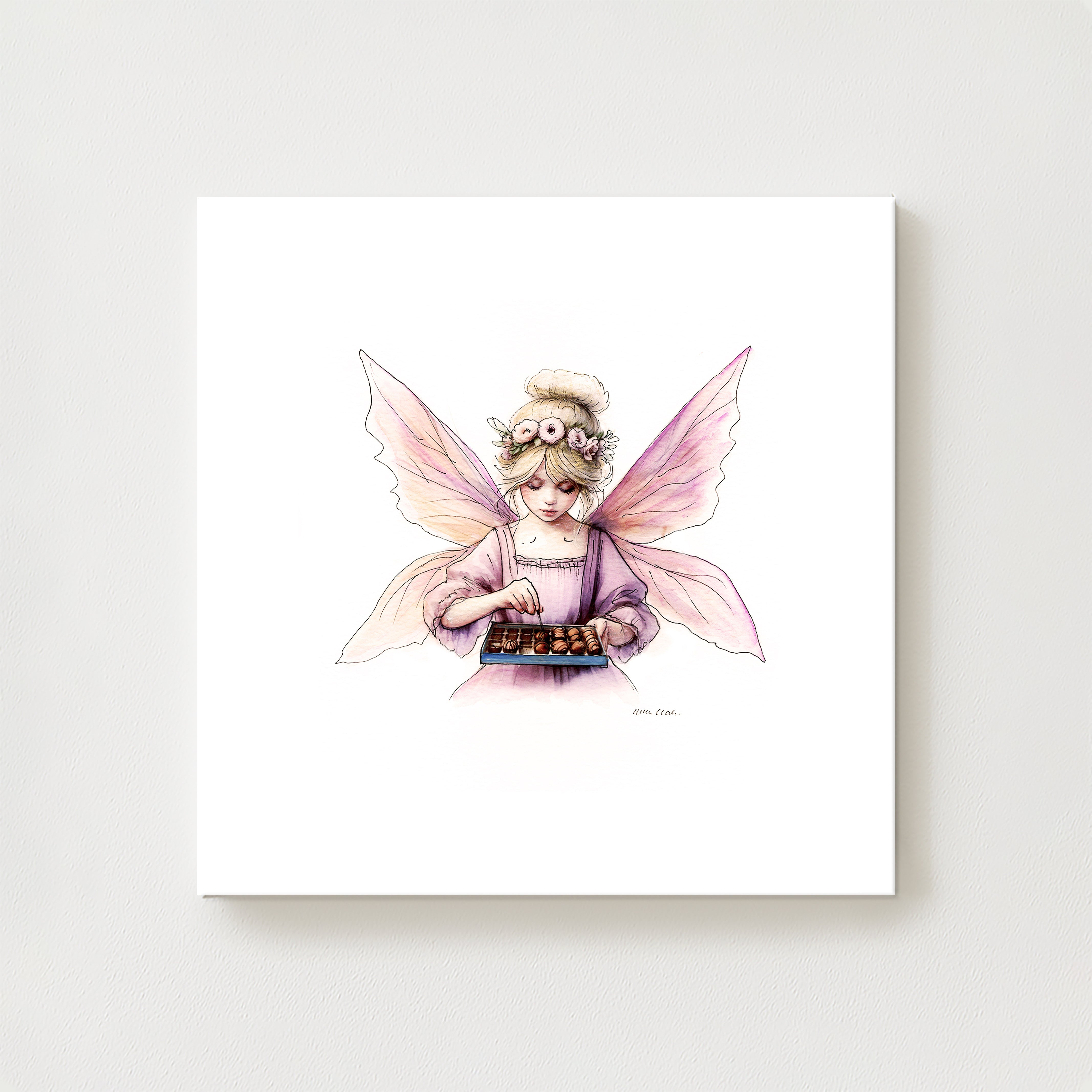 Crafting Chocolate Maker Fairy Canvas