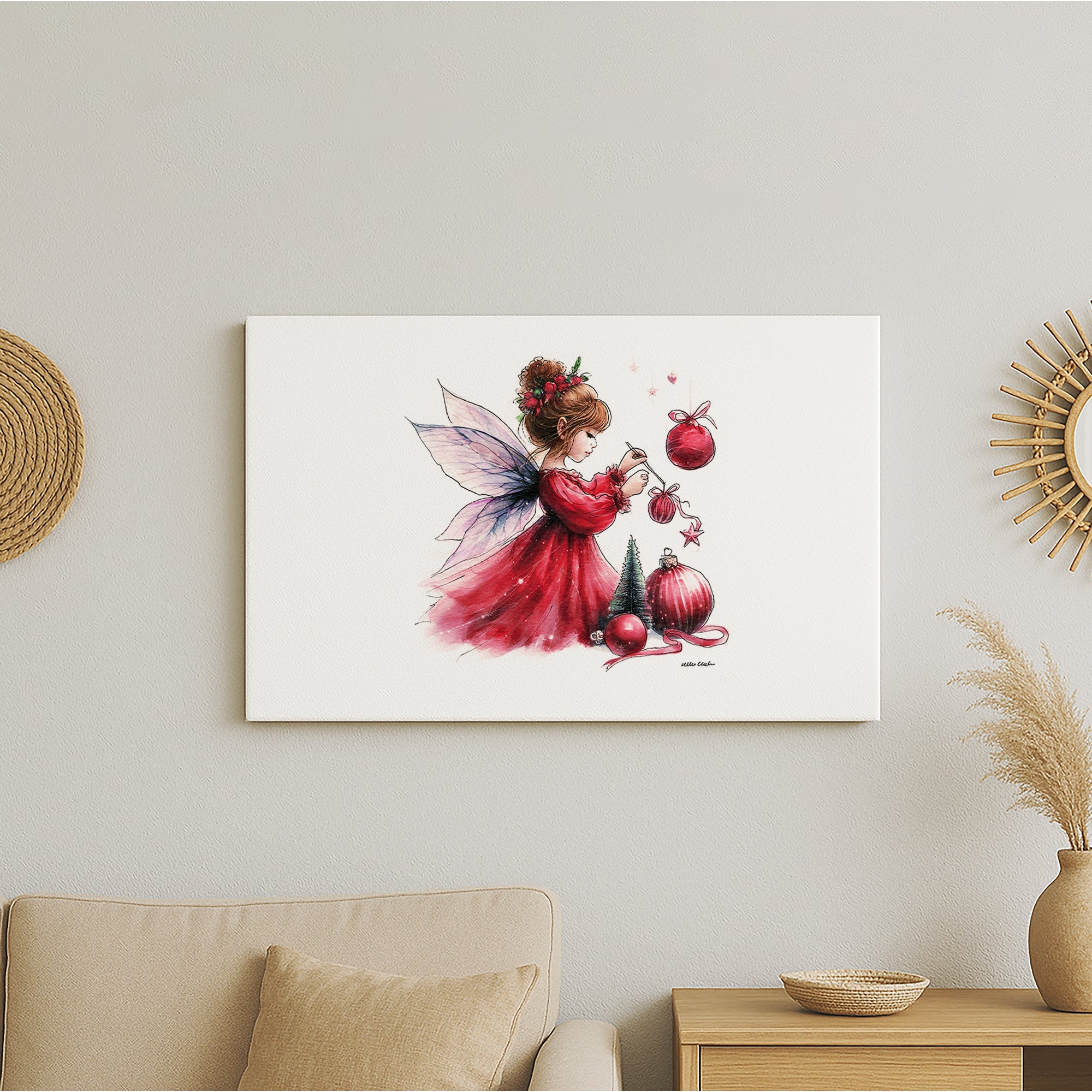 Crafting Christmas Fairy Canvas