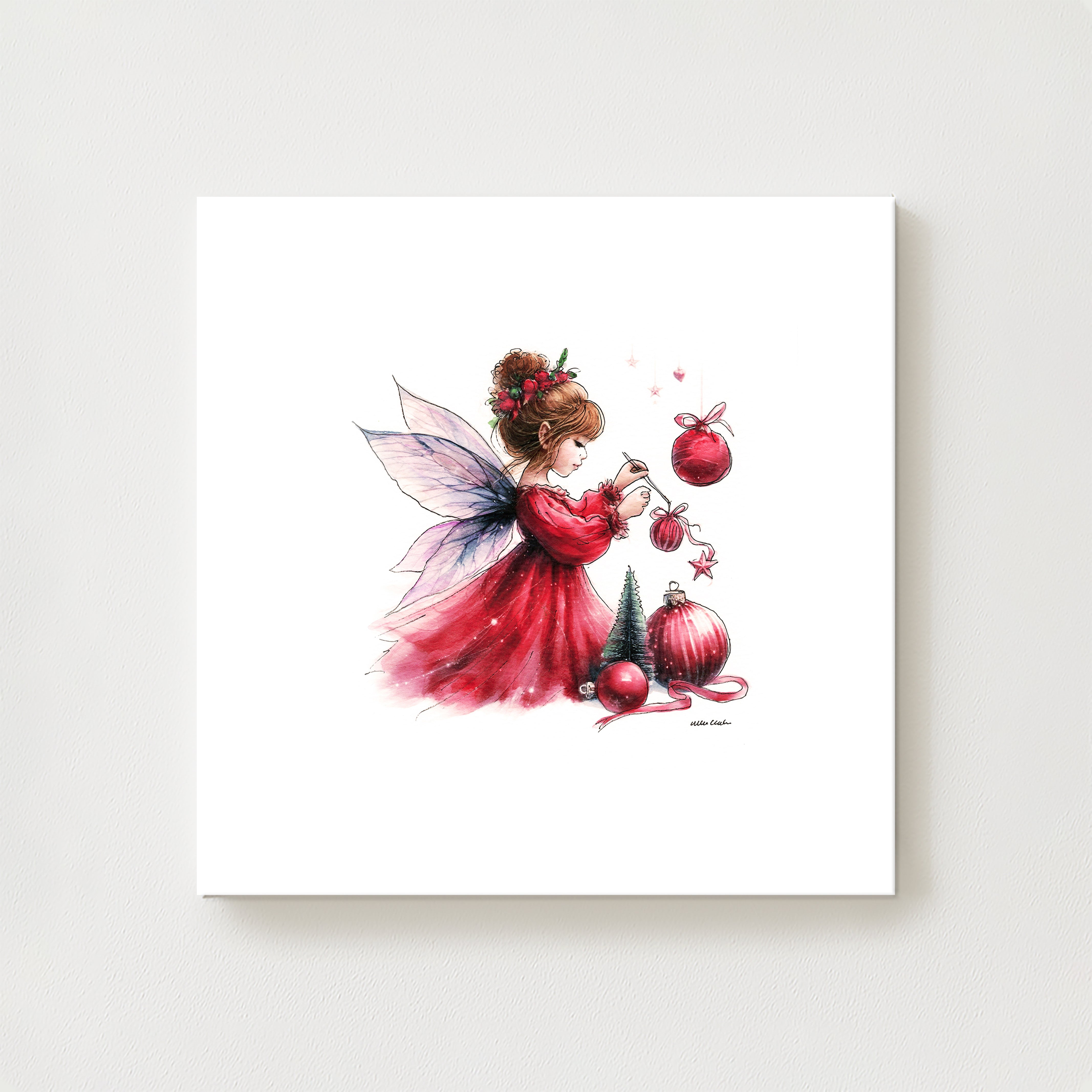 Crafting Christmas Fairy Canvas