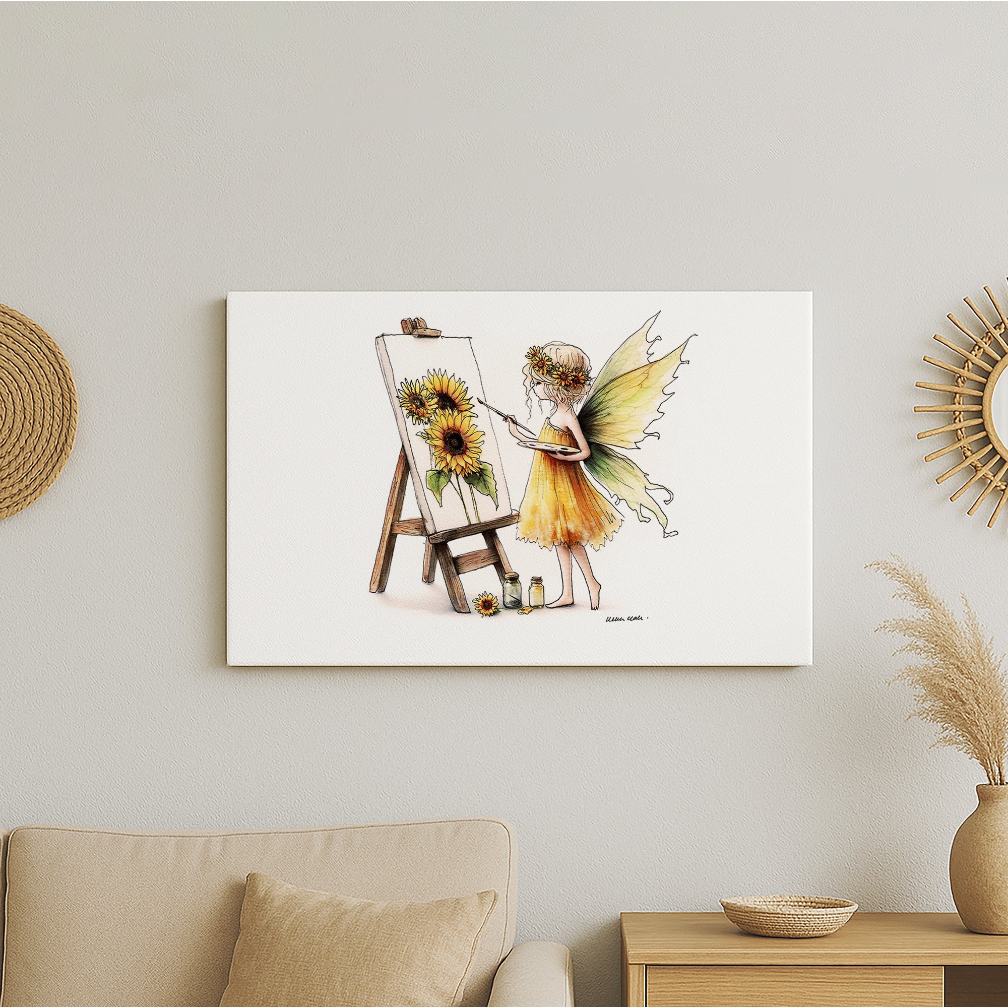 Crafting Painting Fairy Canvas