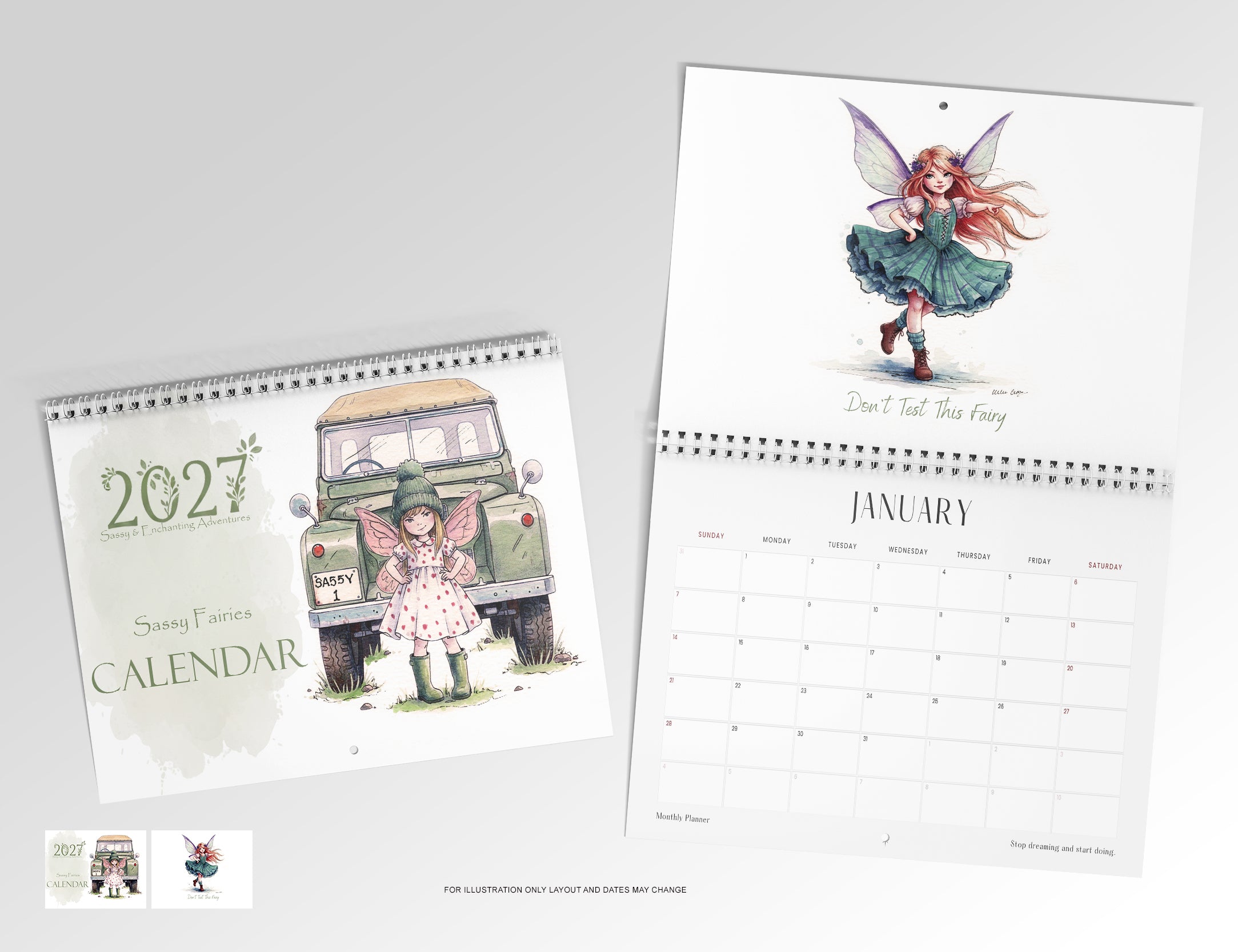 Sassy Fairies 2027 Calendar Limited Release