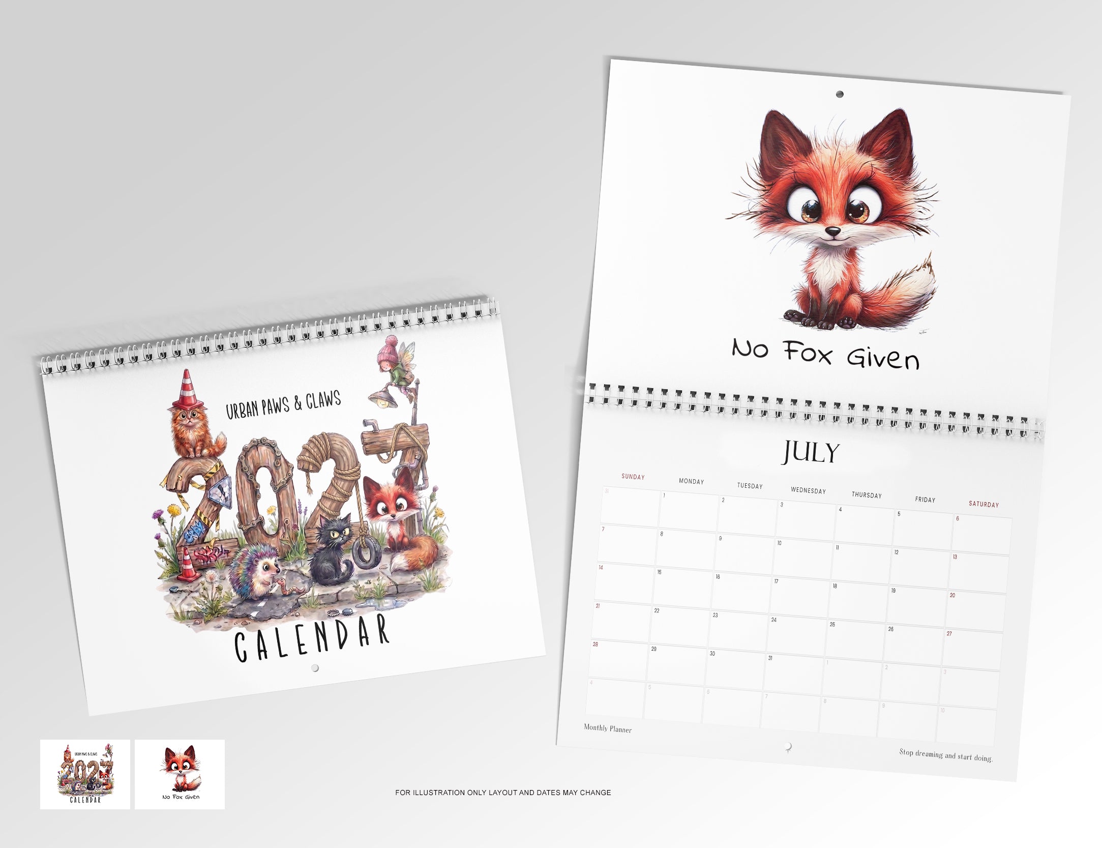 NEW Urban Paws and Claws 2027 Calendar limited edition