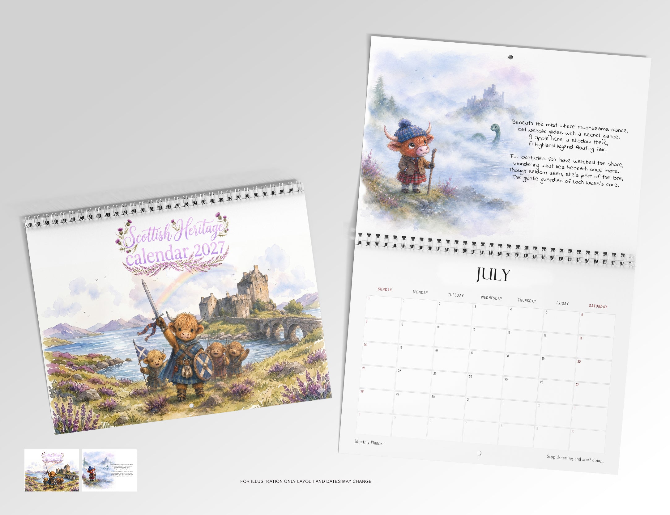 NEW Scottish Heritage 2027 Calendar
