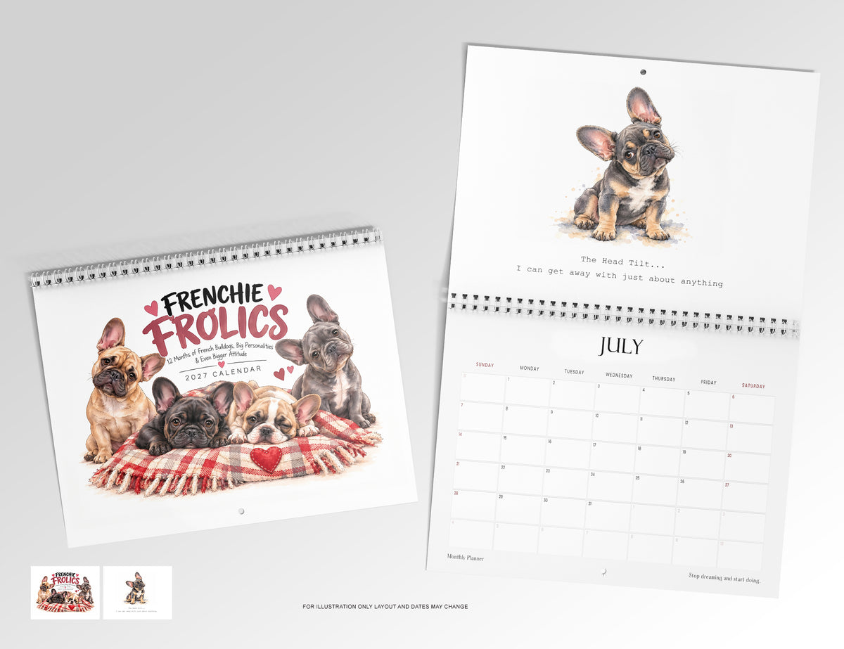 Frenchie Frolics Calendar Limited Release