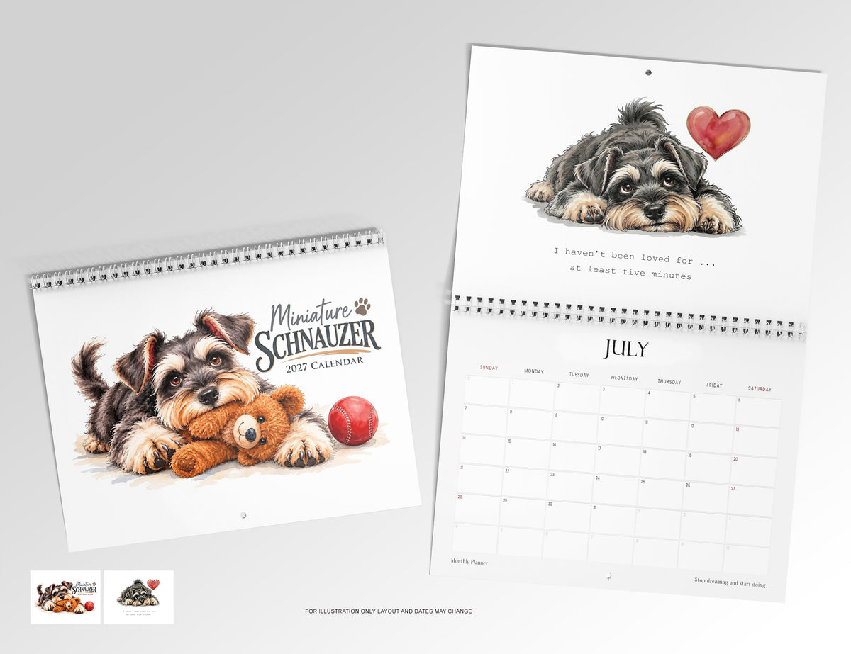 Miniature Schnuazer Calendar Limited Release