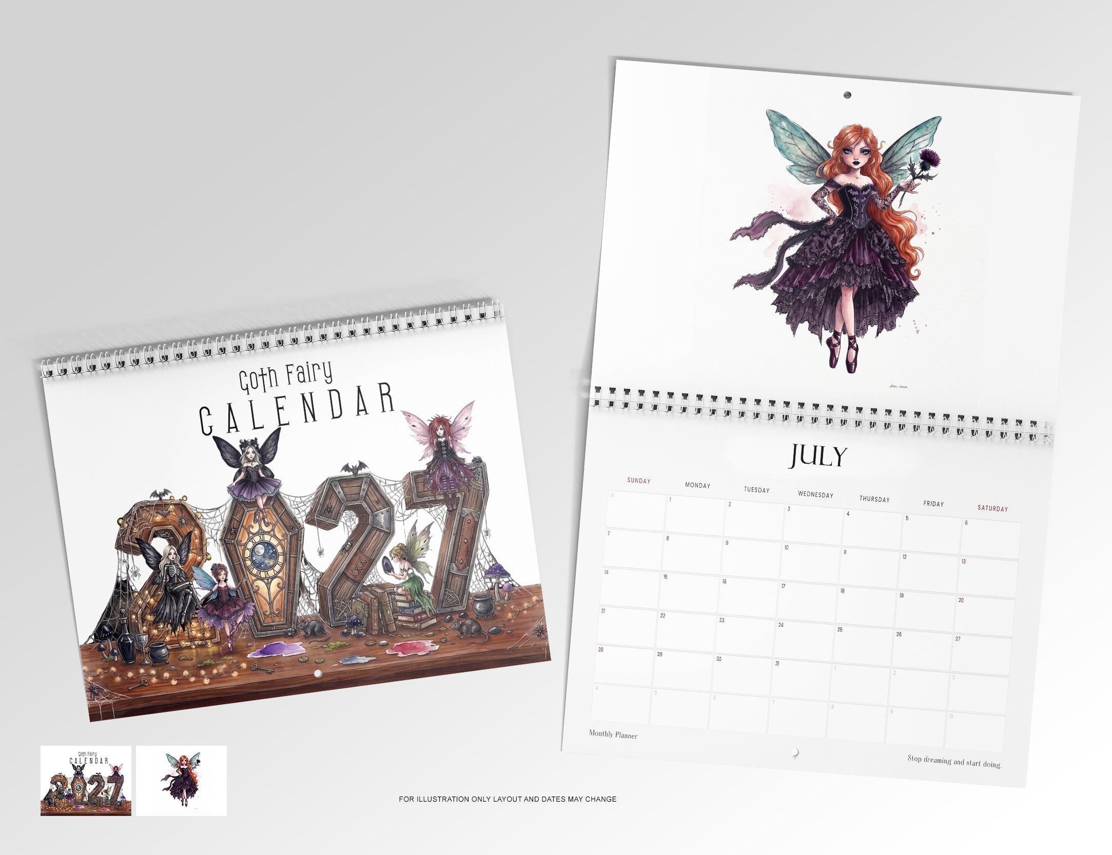 NEW Goth Fairy 2027 Calendar limited edition