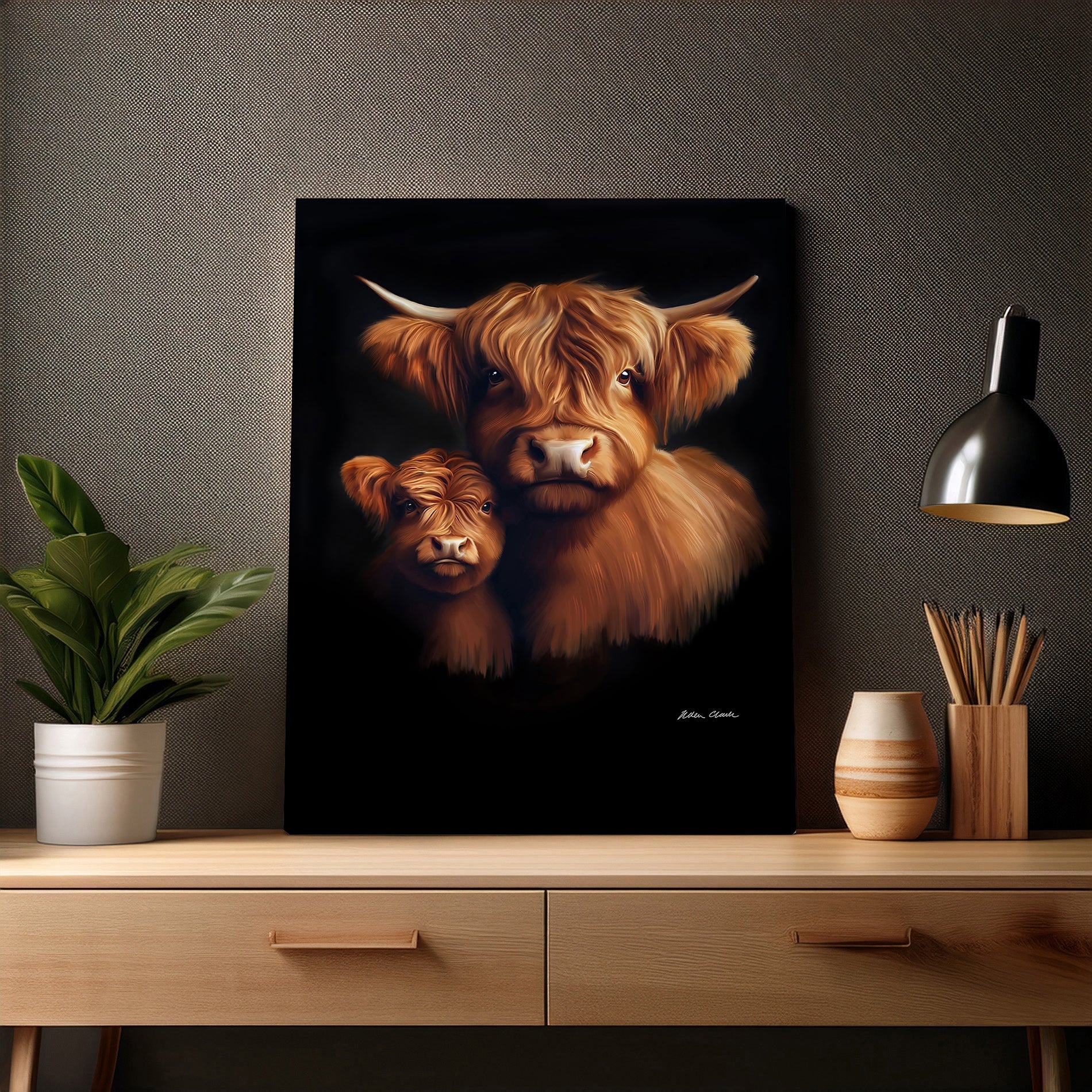 Ginger and Biscuit Canvas