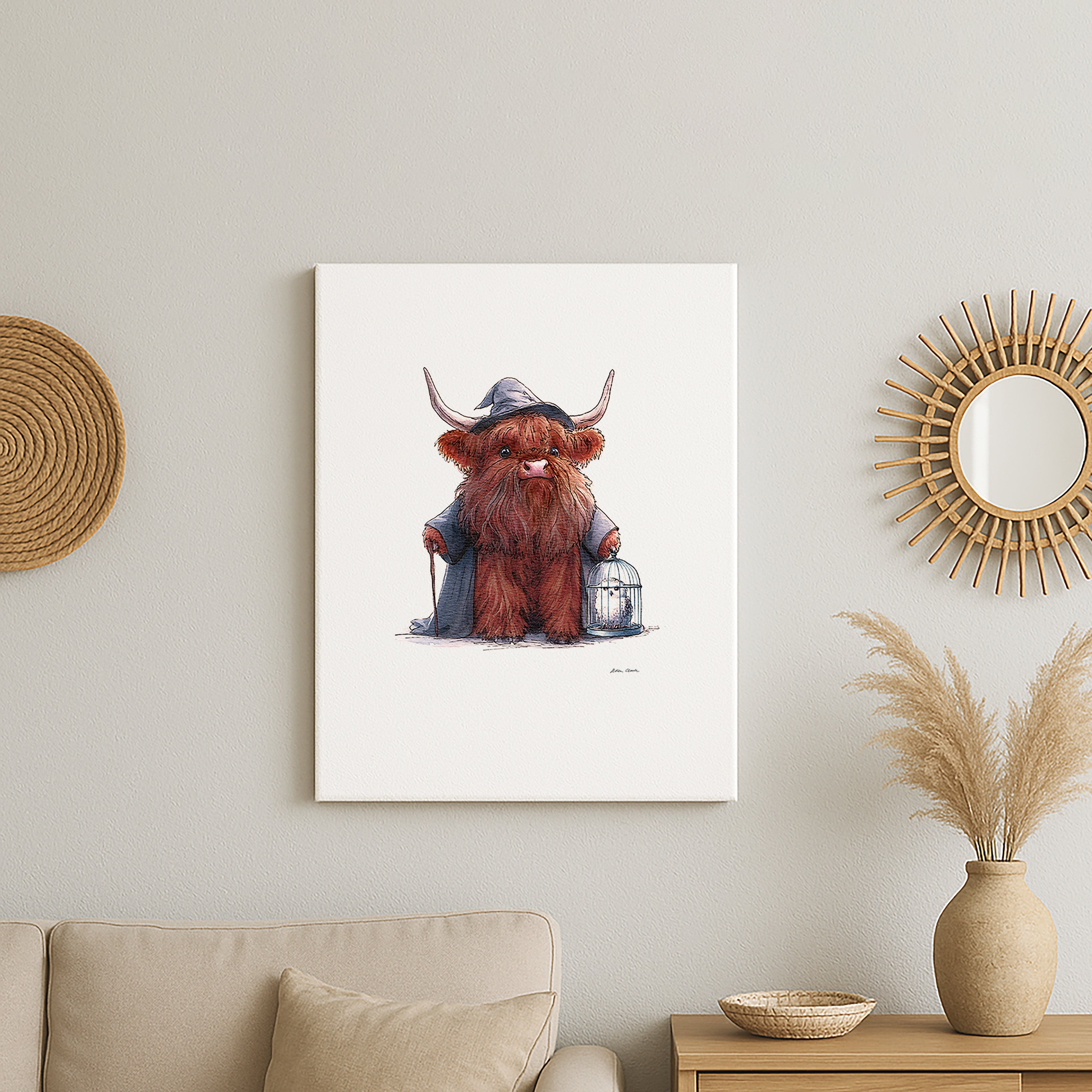 Hagri Moo the Gentle Giant Canvas