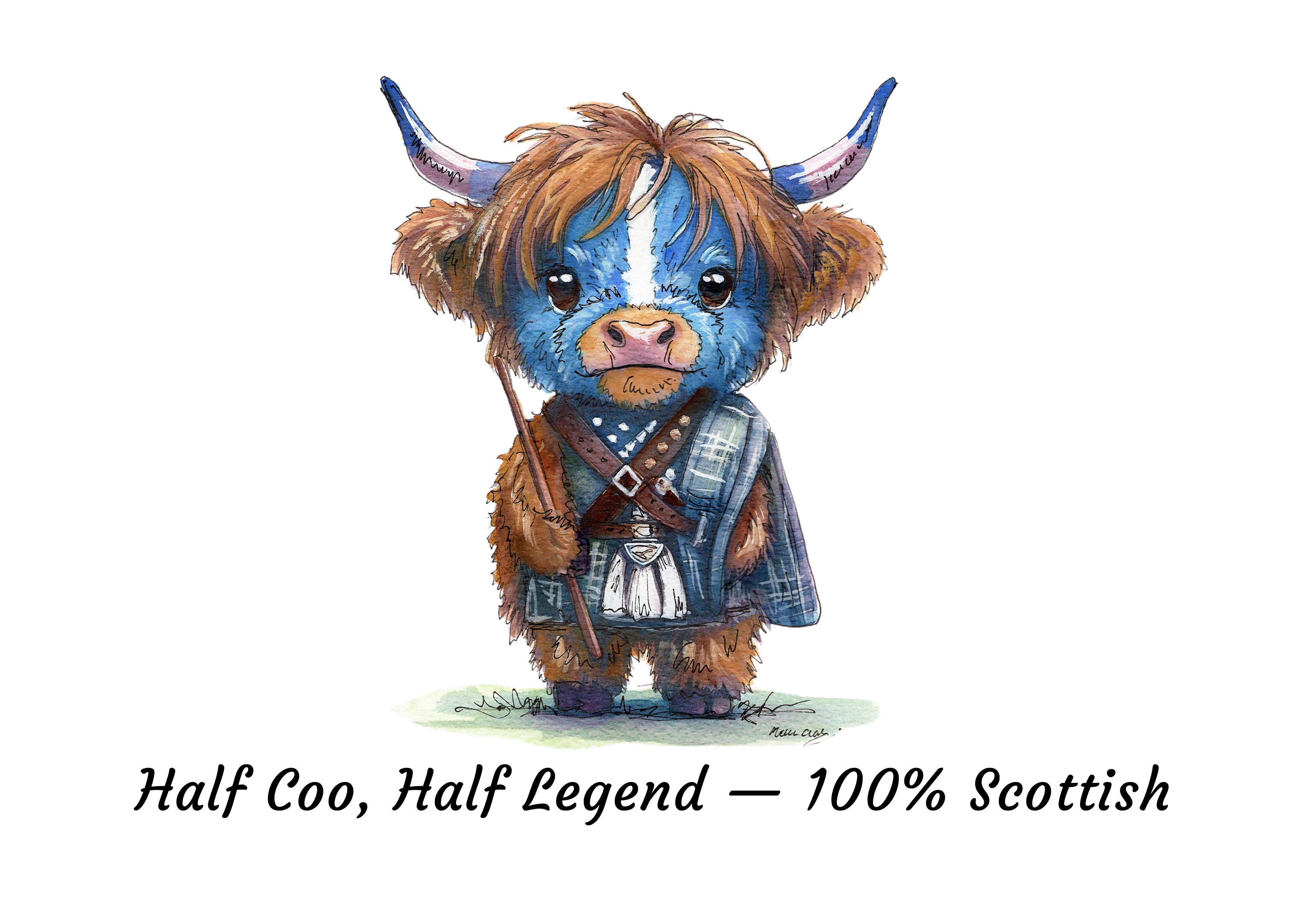 Half Coo, Half Legend, 100% Scottish Tote Bag