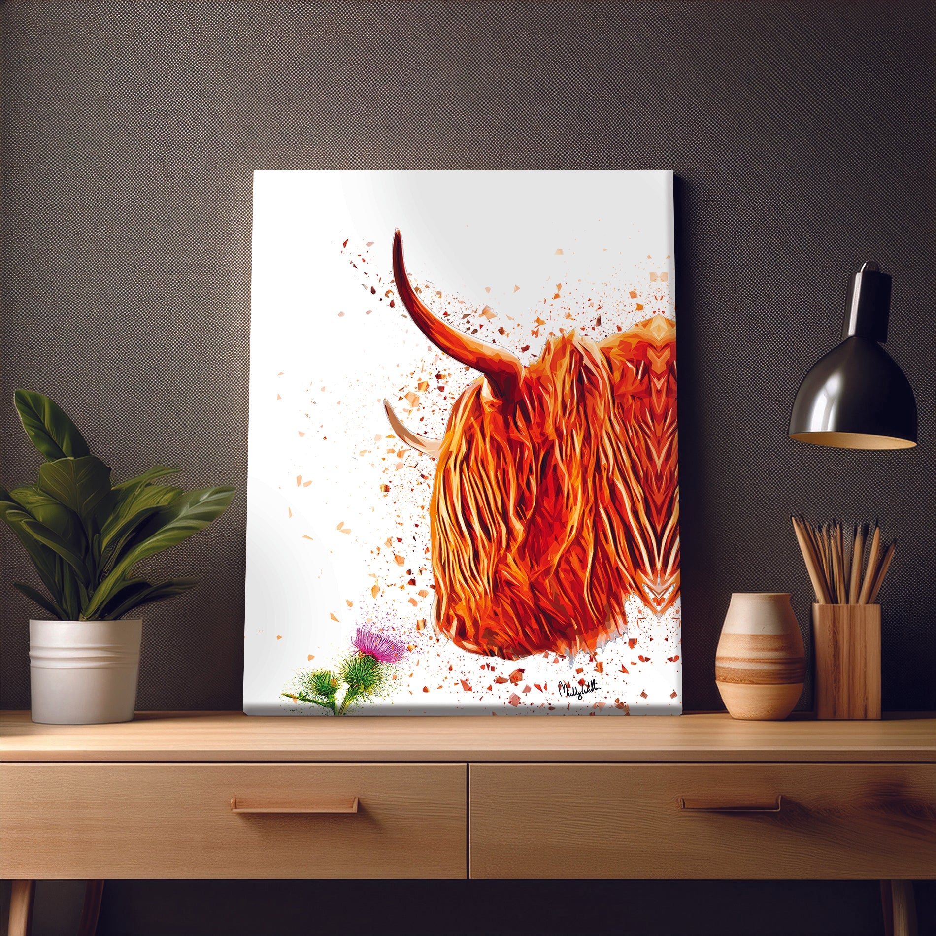 Harris and Thistle Canvas