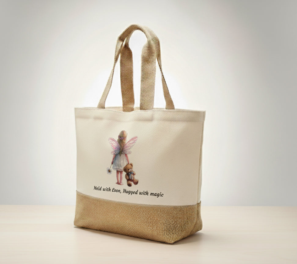 Held with Love, Hugged with magic Tote Bag