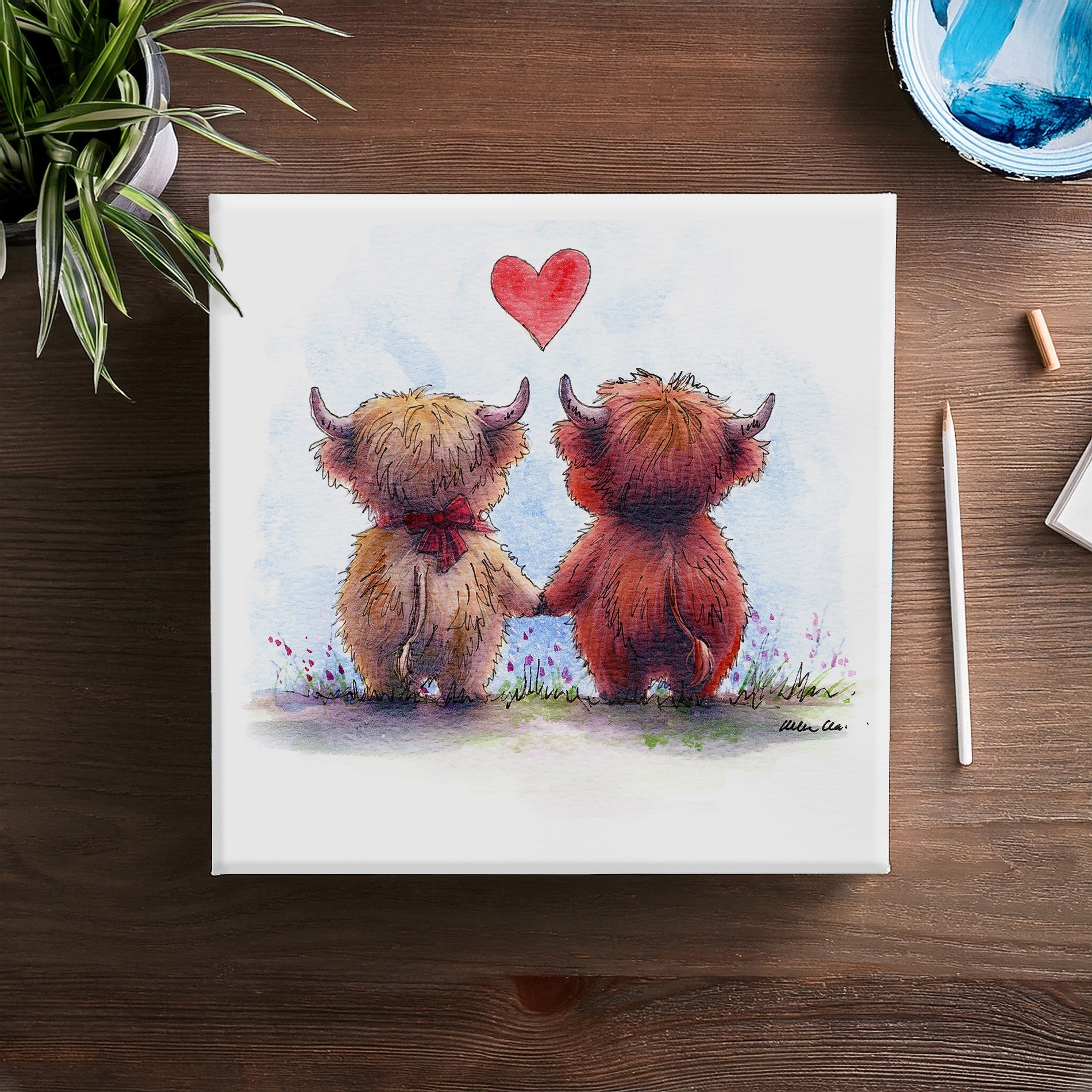 Highland Heart Canvas