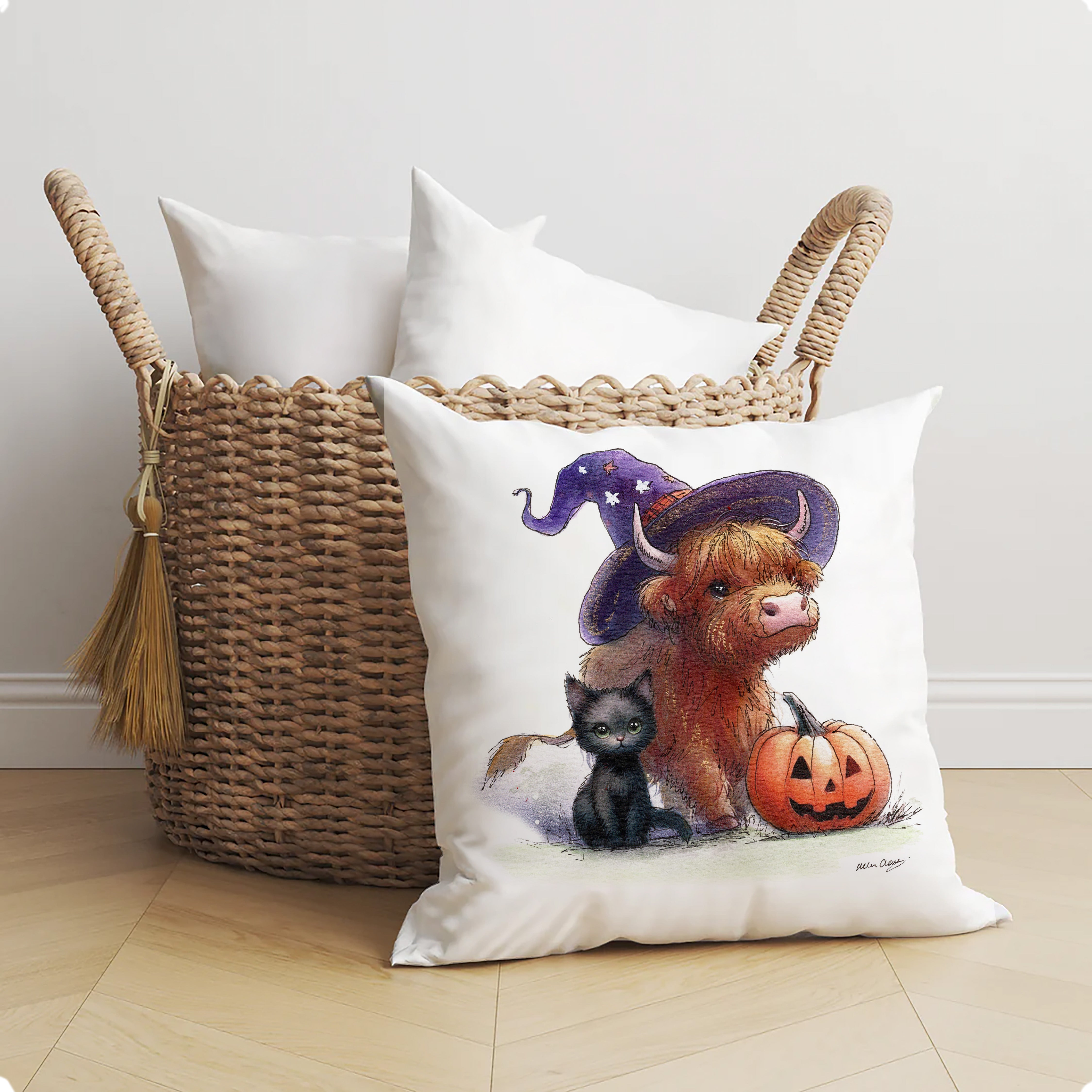 Highland Pumpkin Cushion