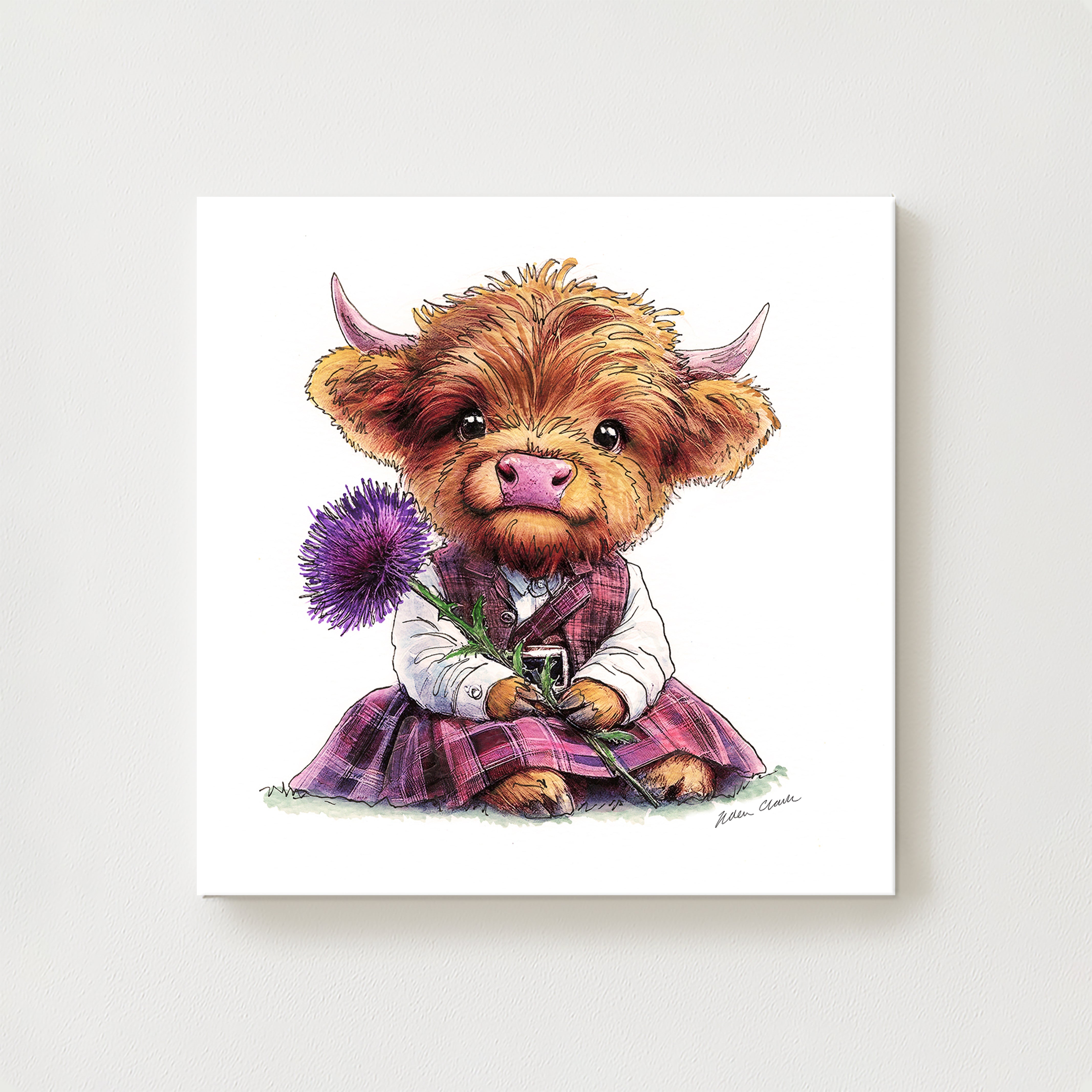 Highland Thistle Canvas