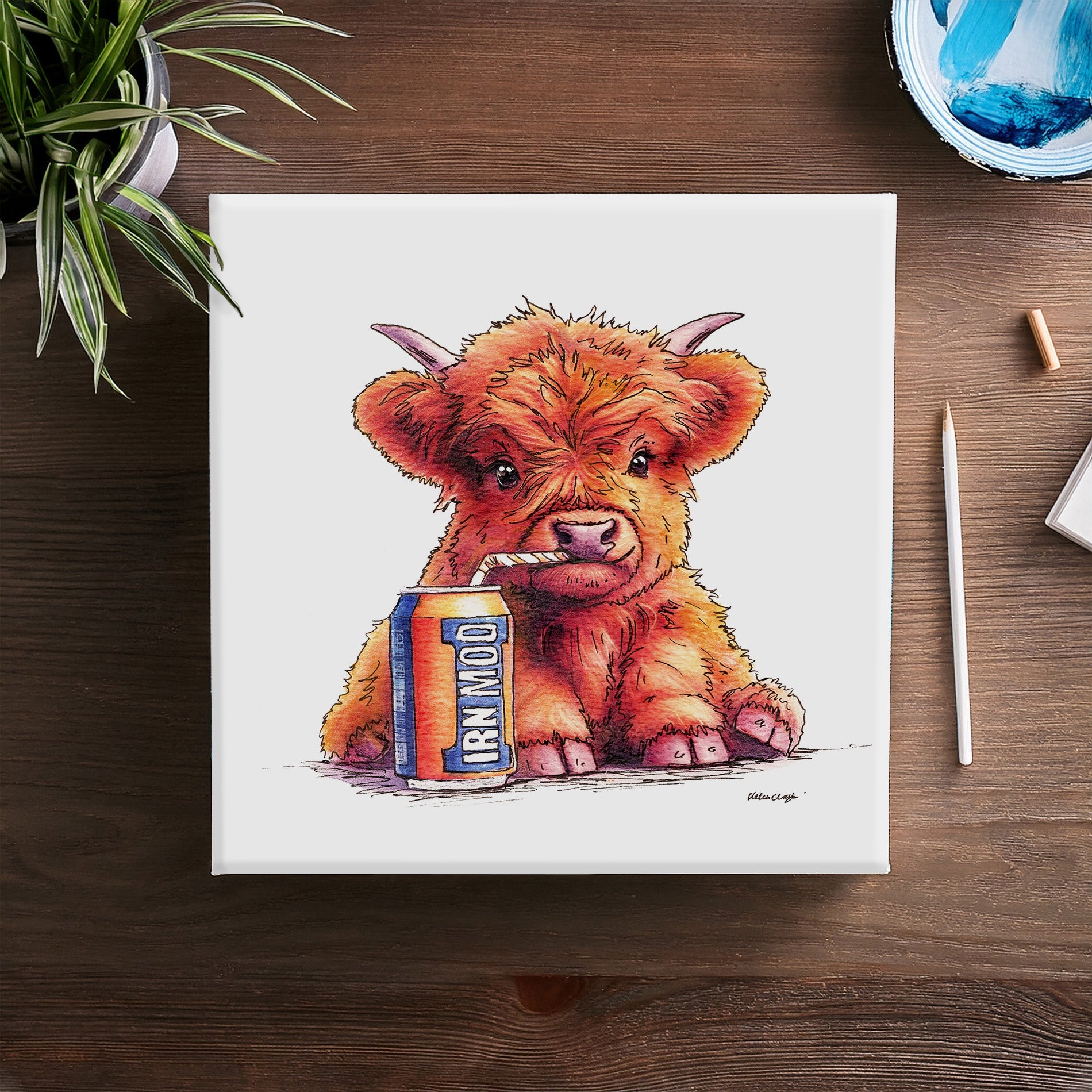 Irn Moo Canvas