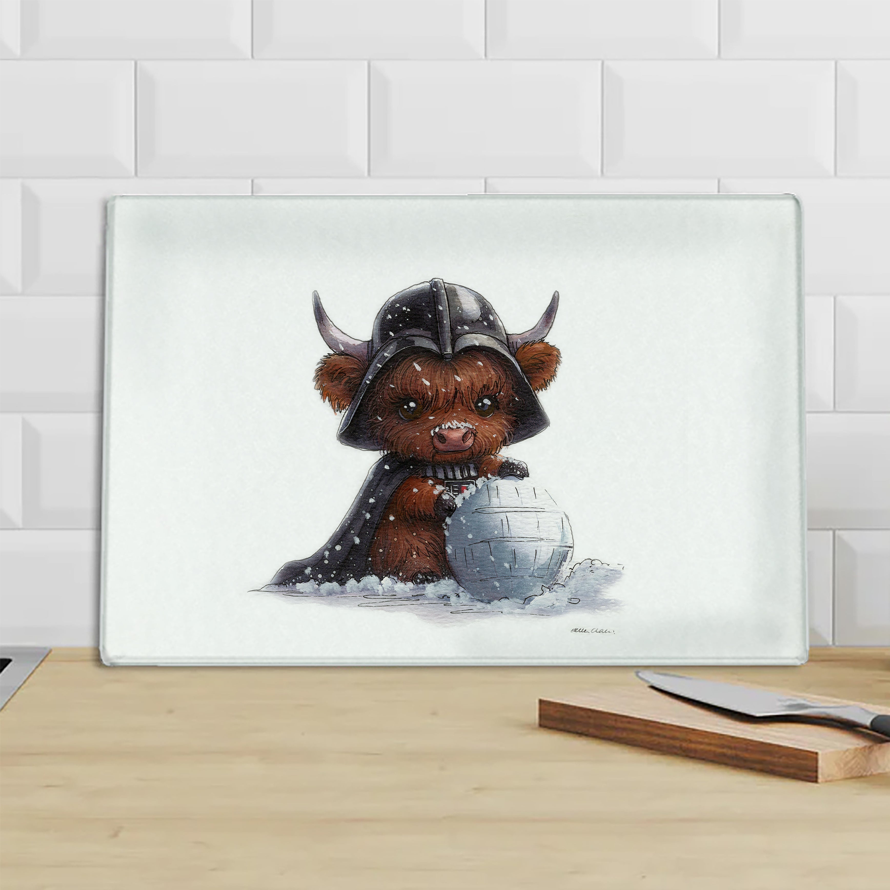 Ickle Moo Vader Chopping Board