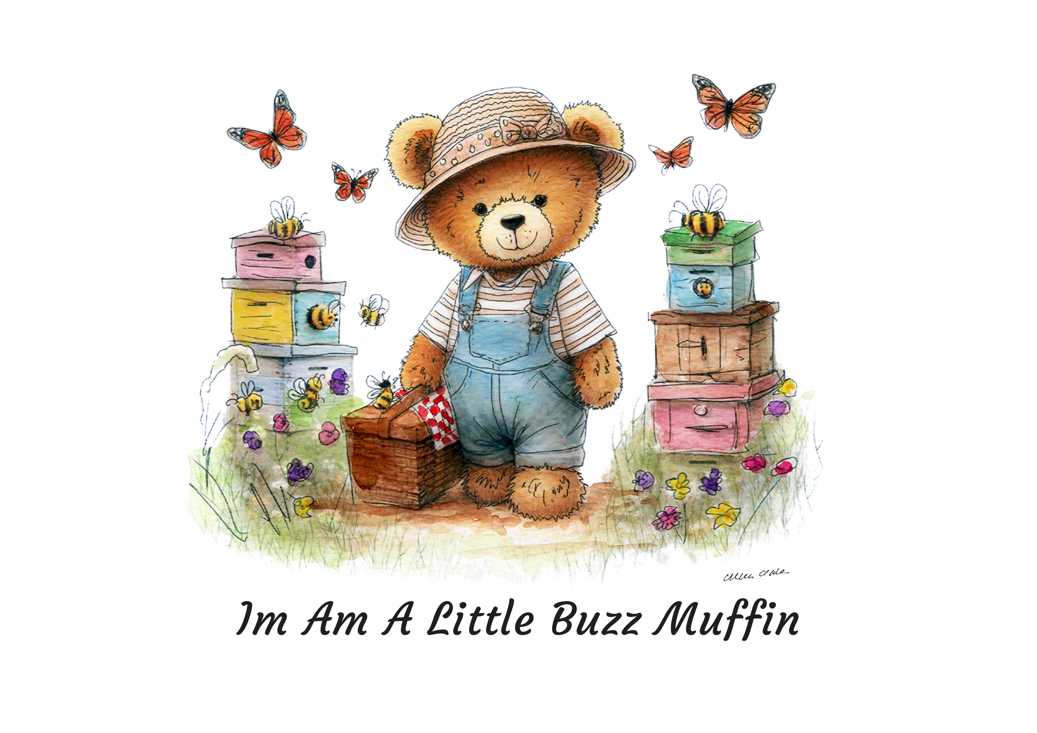 Im Am A Little Buzz Muffin Tote Bag