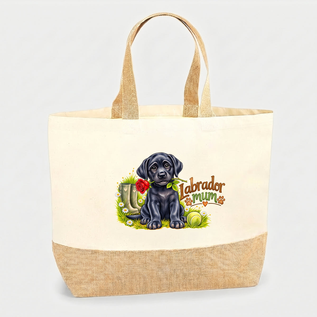 The Black Labrador Mum Tote Bag