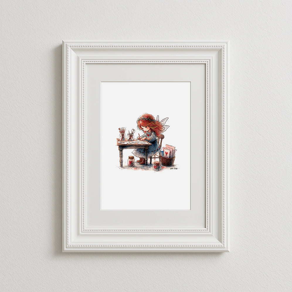Little Crafter Art Print