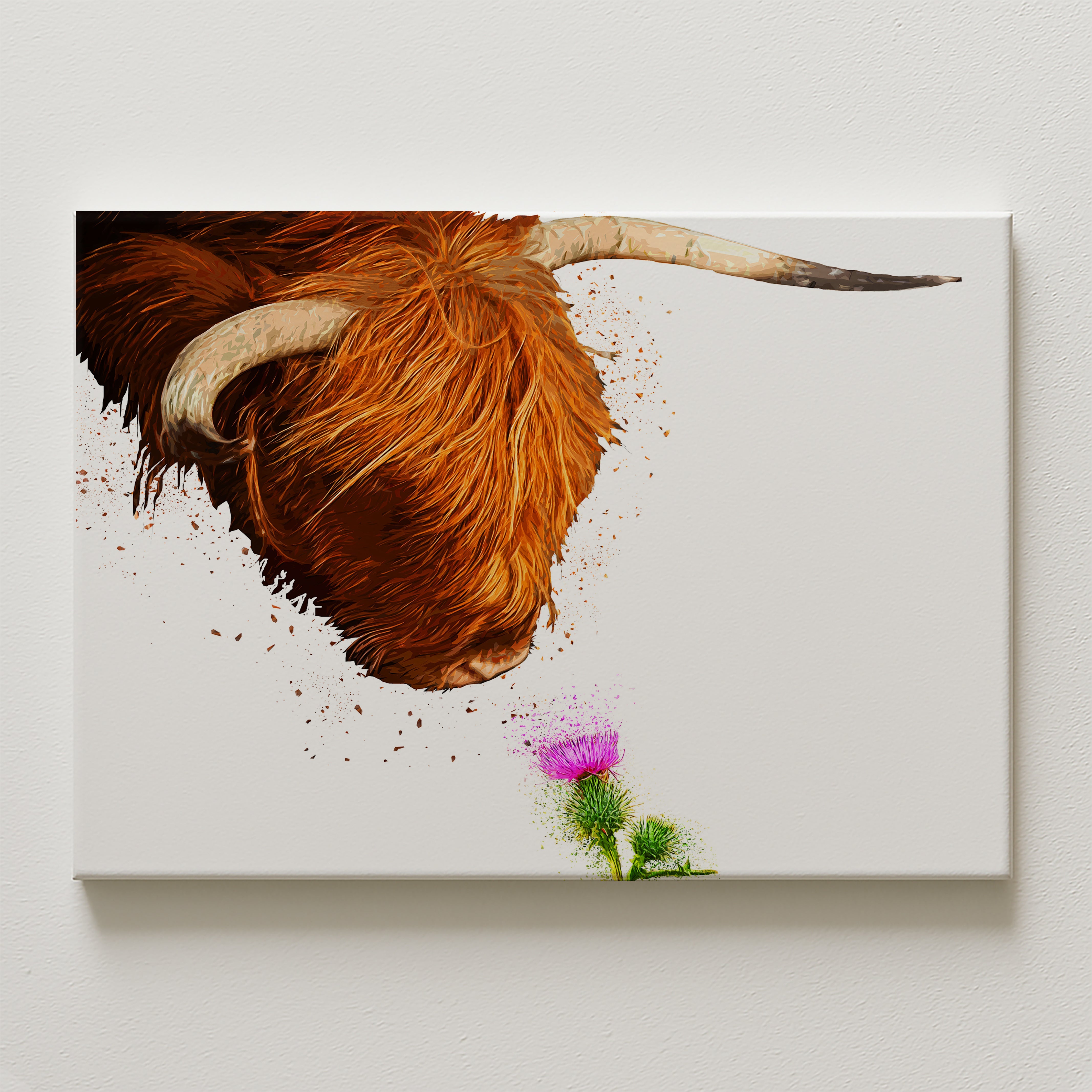 Midge and Thistle Canvas