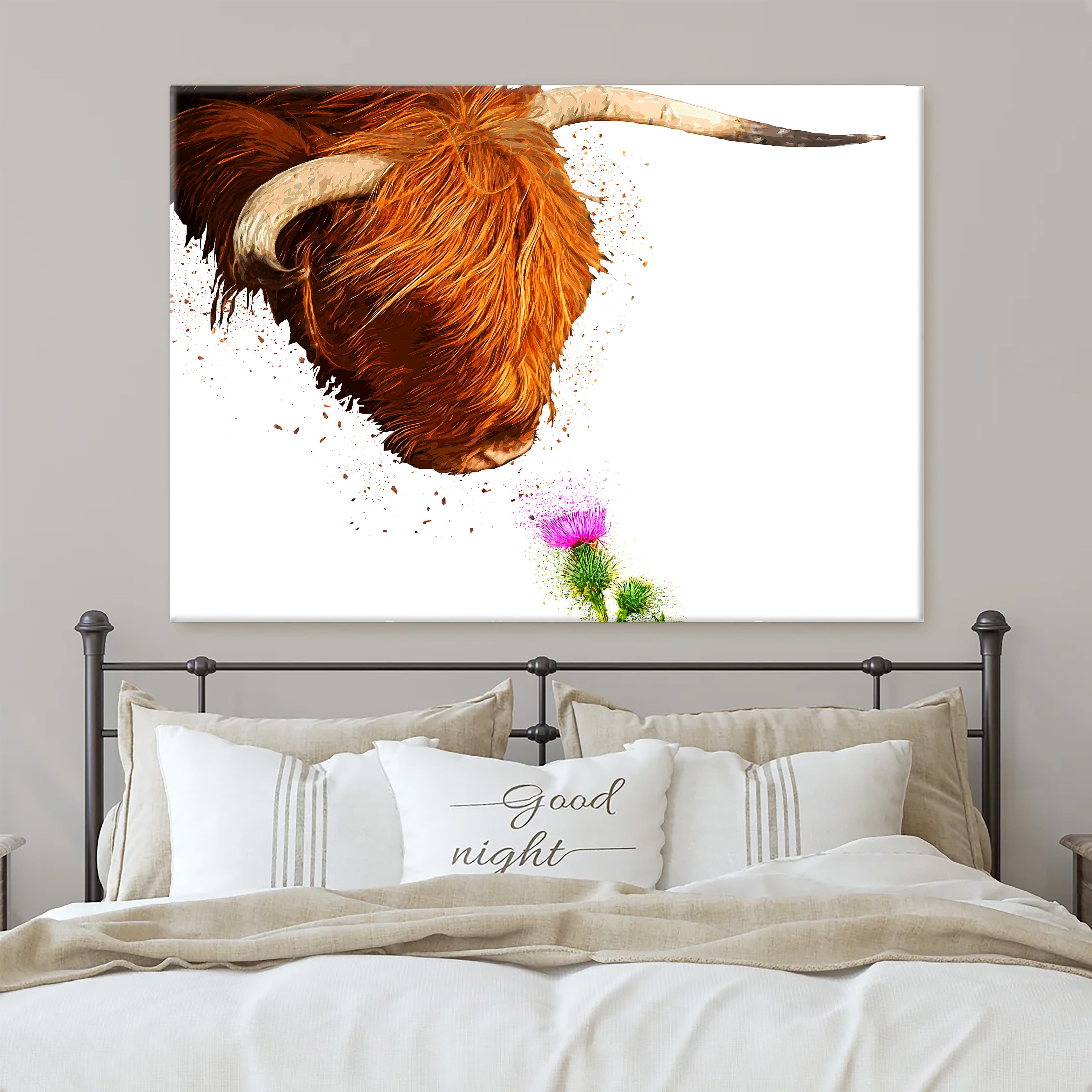 Midge and Thistle Canvas