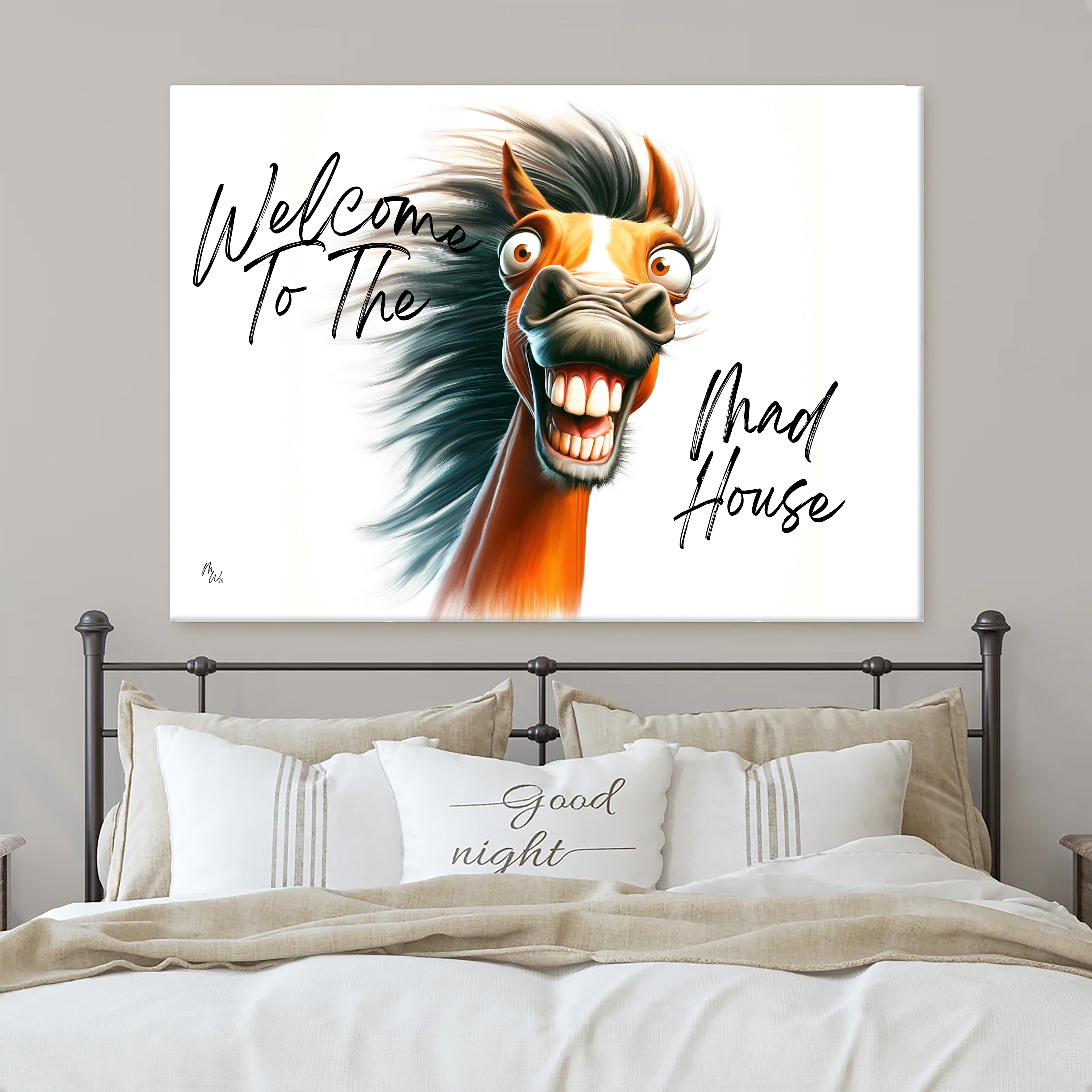 Welcome to the Mad House Canvas