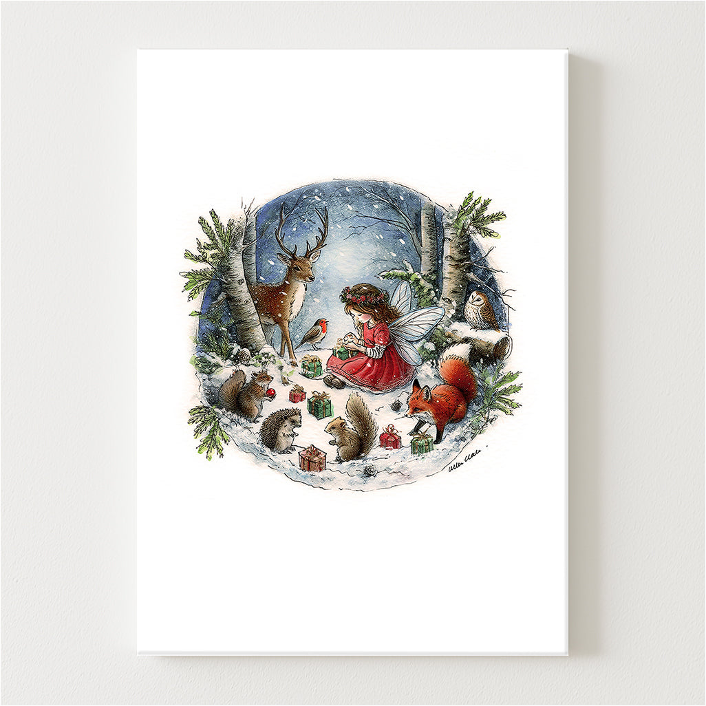 Magical Woodland Christmas Canvas