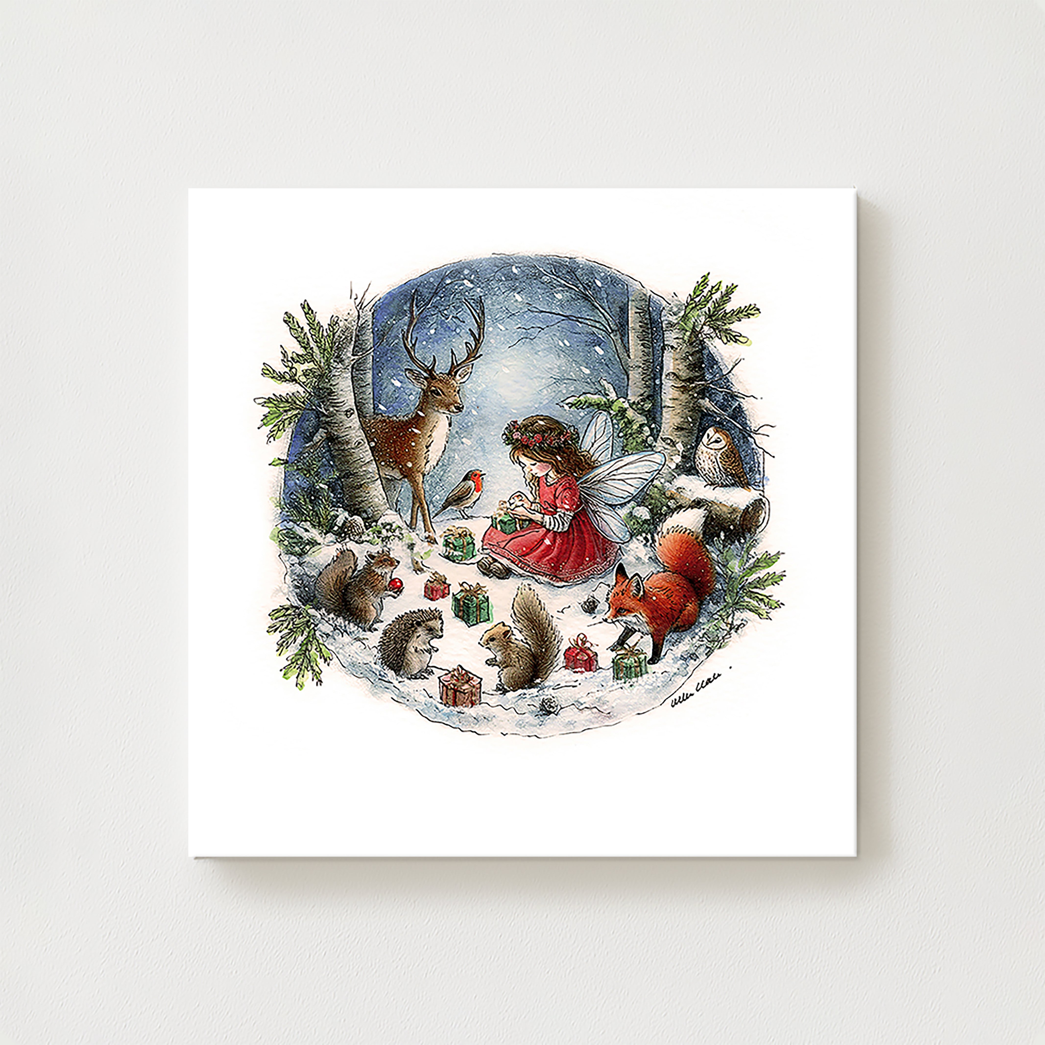 Magical Woodland Christmas Canvas