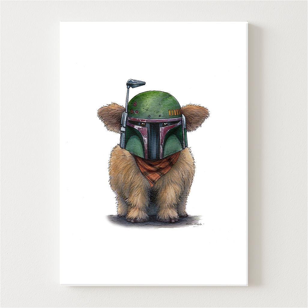 Moo-ba Fett Canvas