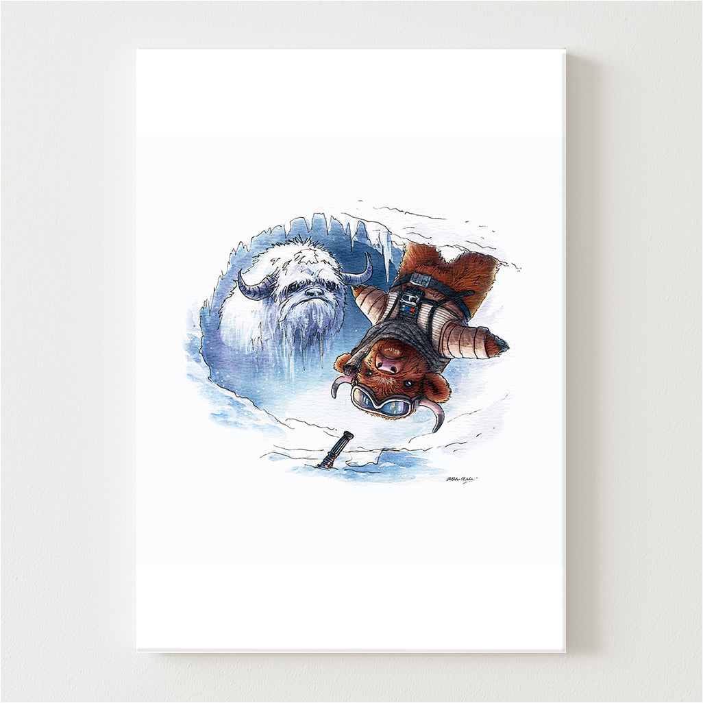 Moo Skywalker The Wampa's Lair Canvas