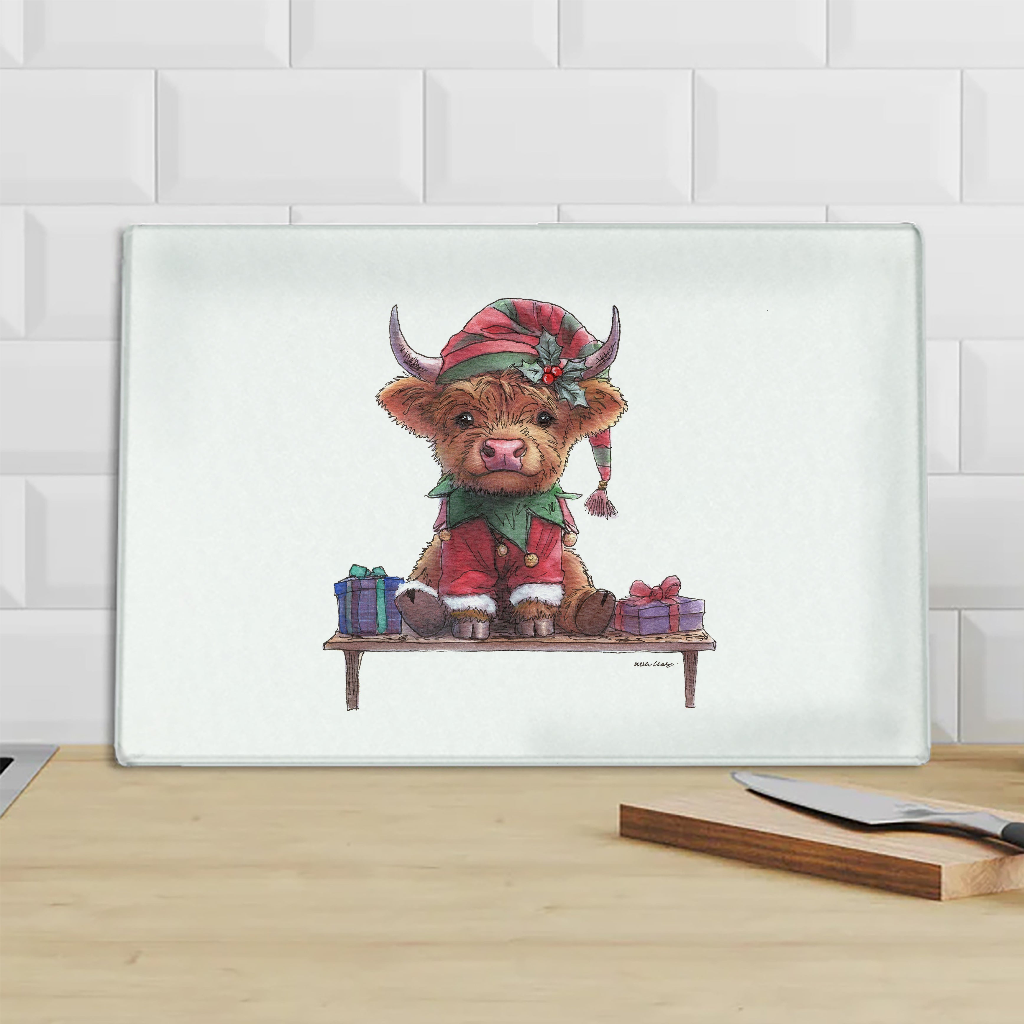Moo On A Shelf Chopping Board