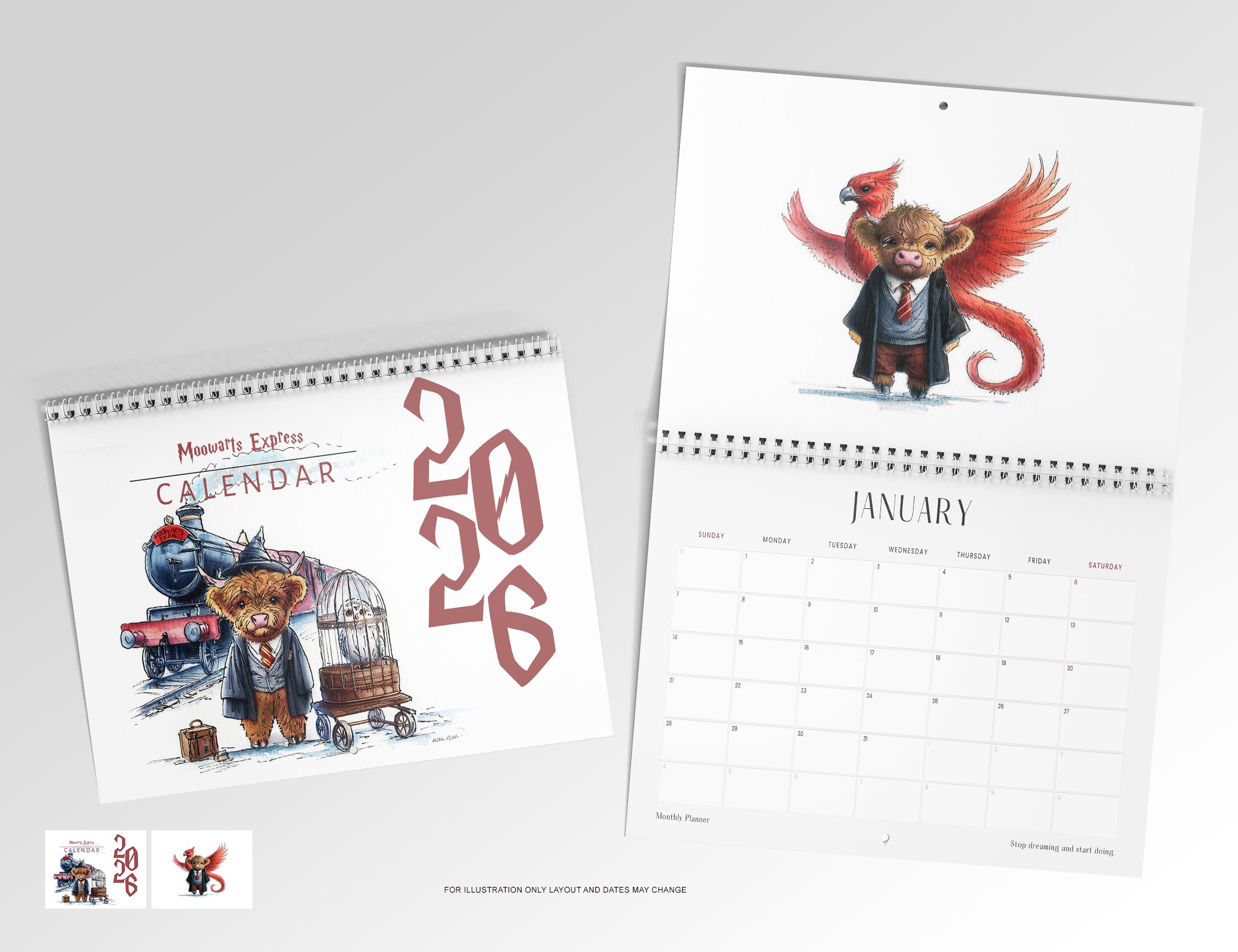 Moowarts Express 2026 Calendar