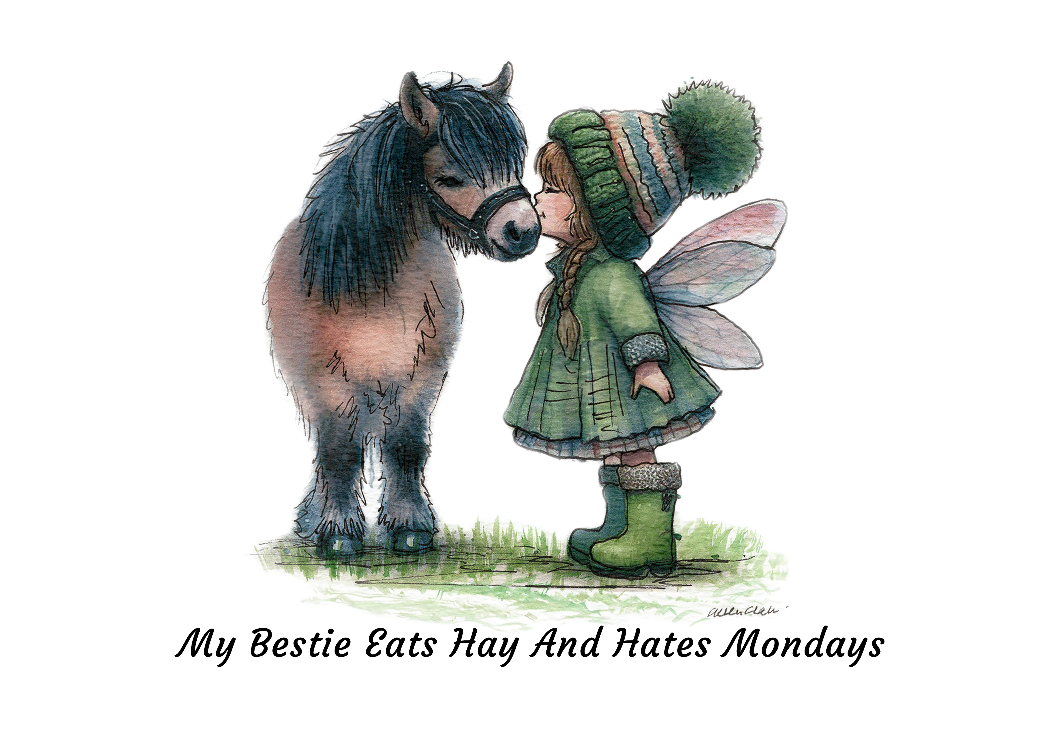 My Bestie Eats Hay & Hates Mondays Tote Bag