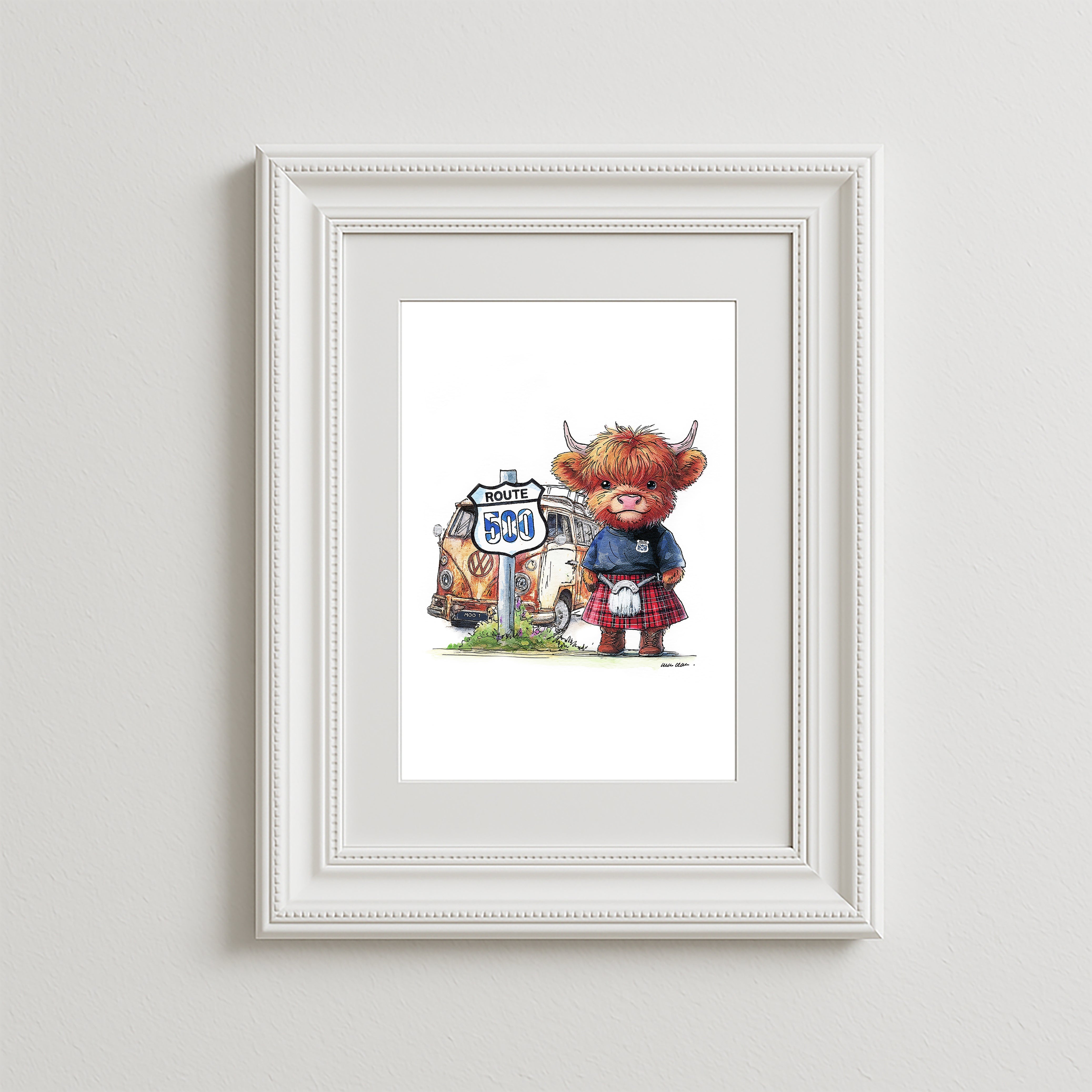 NC500 Moo Art Print
