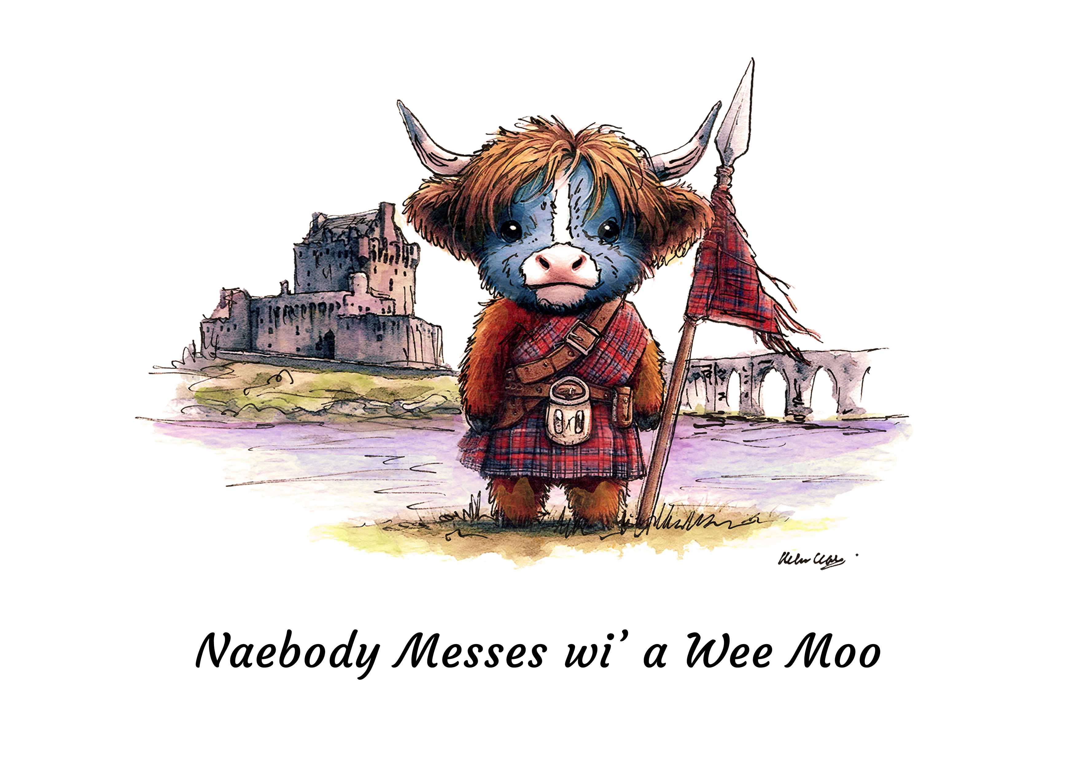 Naebody Messes Wi' A Wee Moo Tote Bag