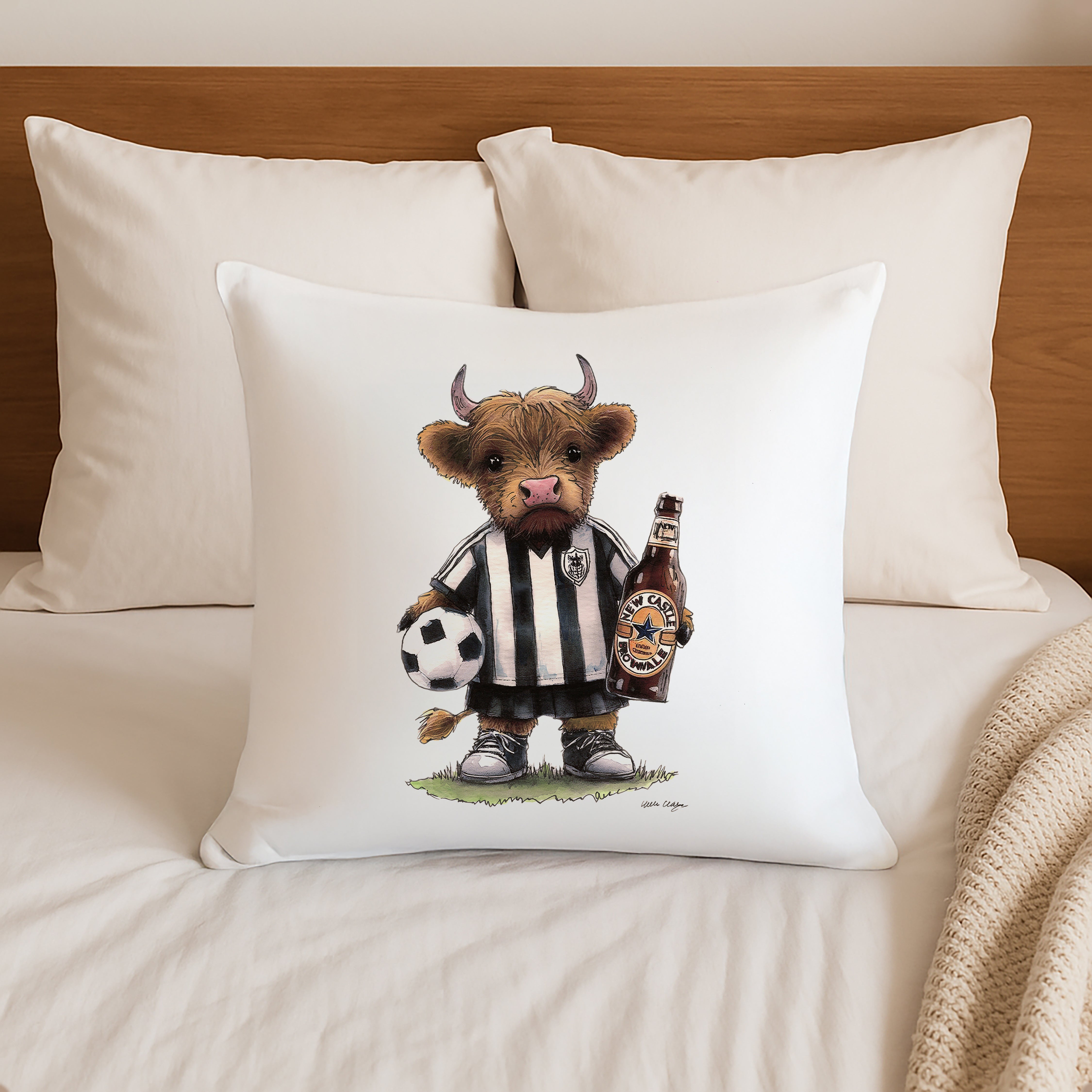 Newcastle Brown Moo Cushion