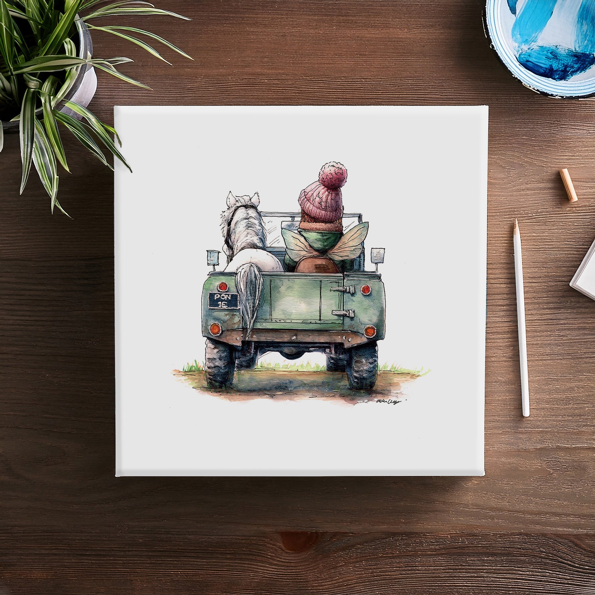 Off To The Pony Club Canvas