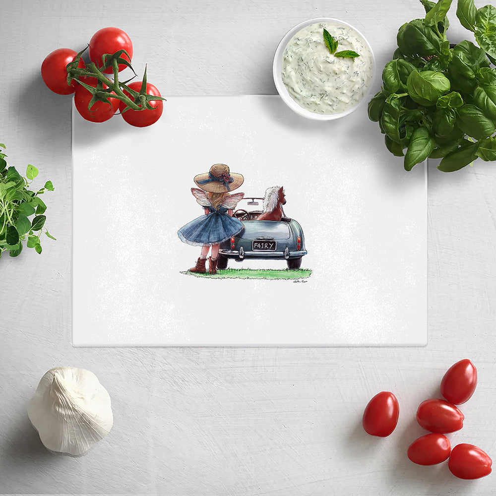 Off To The Races Chopping Board